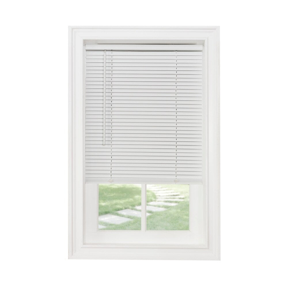 ACHIM Cordless GII Morningstar 1 Light Filtering Mini Blind - 48 inch Drop - White