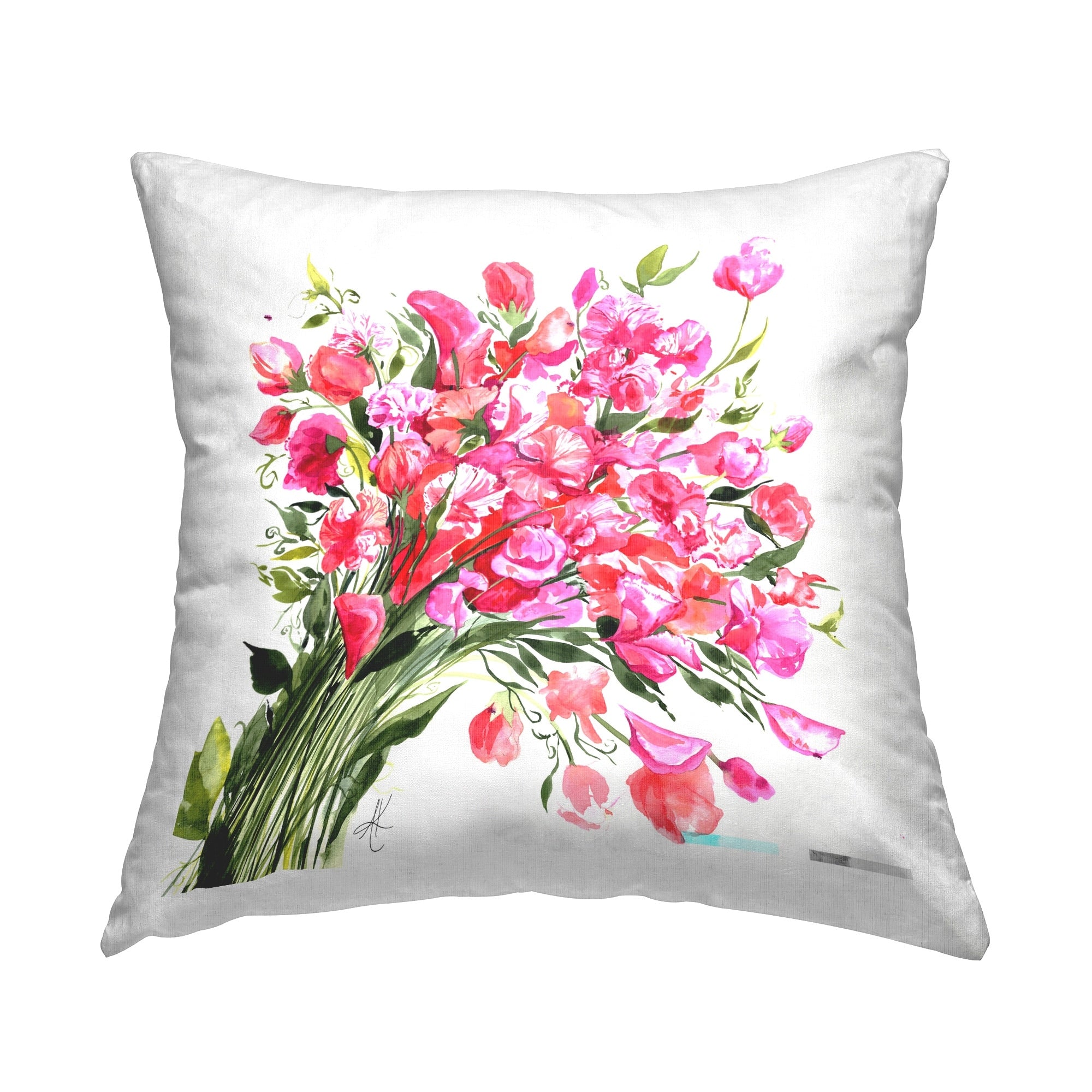 Stupell Sweet Pea Bouquet Decorative Printed Throw Pillow Design by Alexandria Gilbert Kincaid