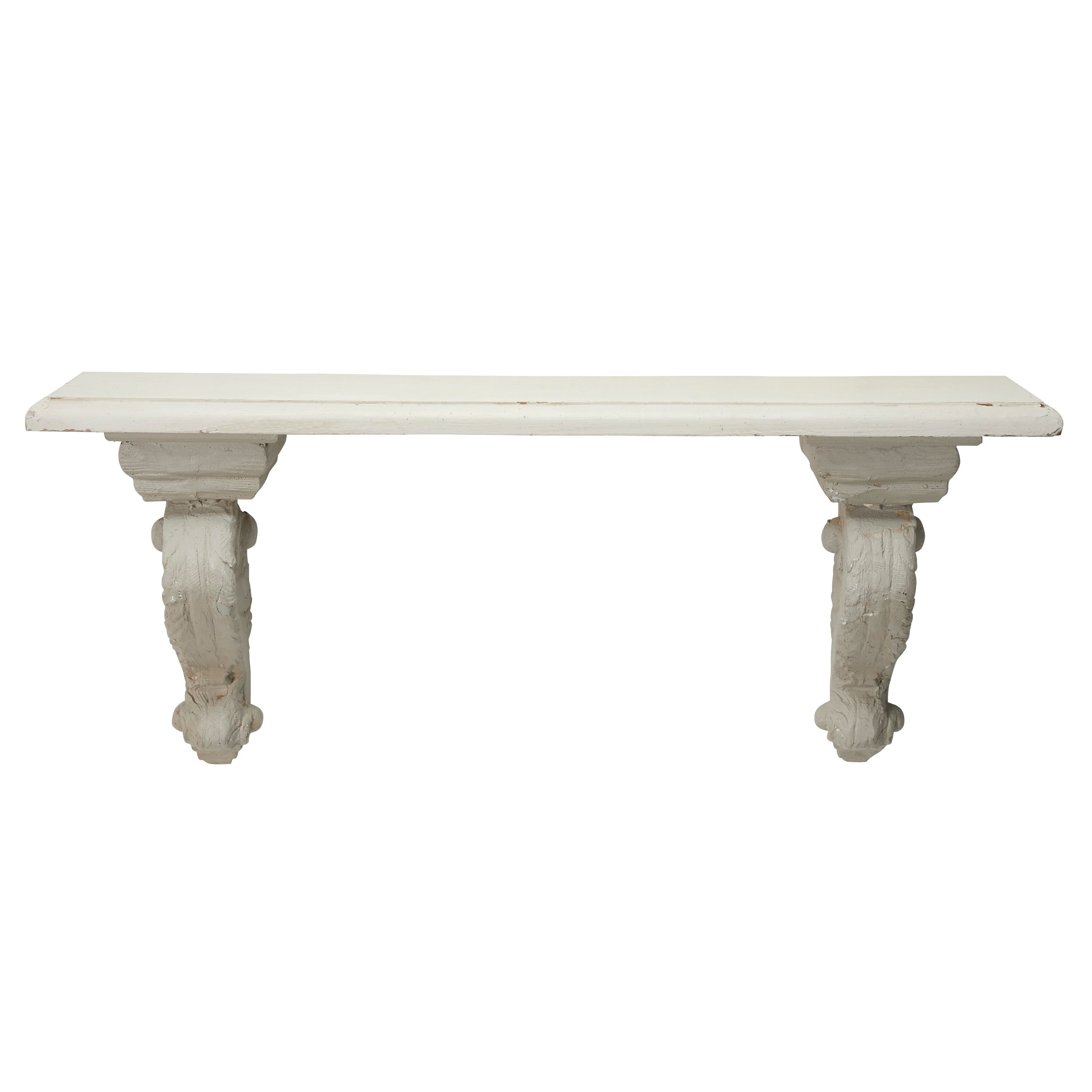 White Fir Farmhouse Wall Shelf 14 x 32 x 7 - 32 x 7 x 14