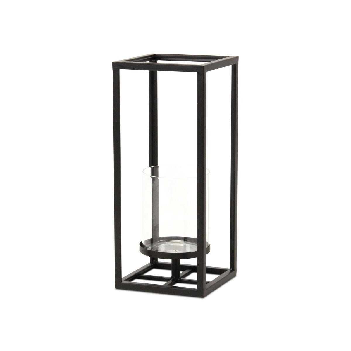 Pembertale Tall Square Black Metal Lantern