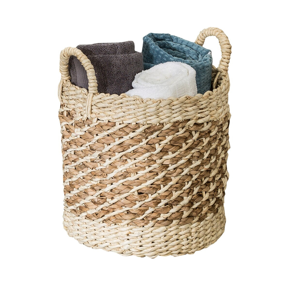 Honey-Can-Do Natural Tea Stained Wicker Storage Basket