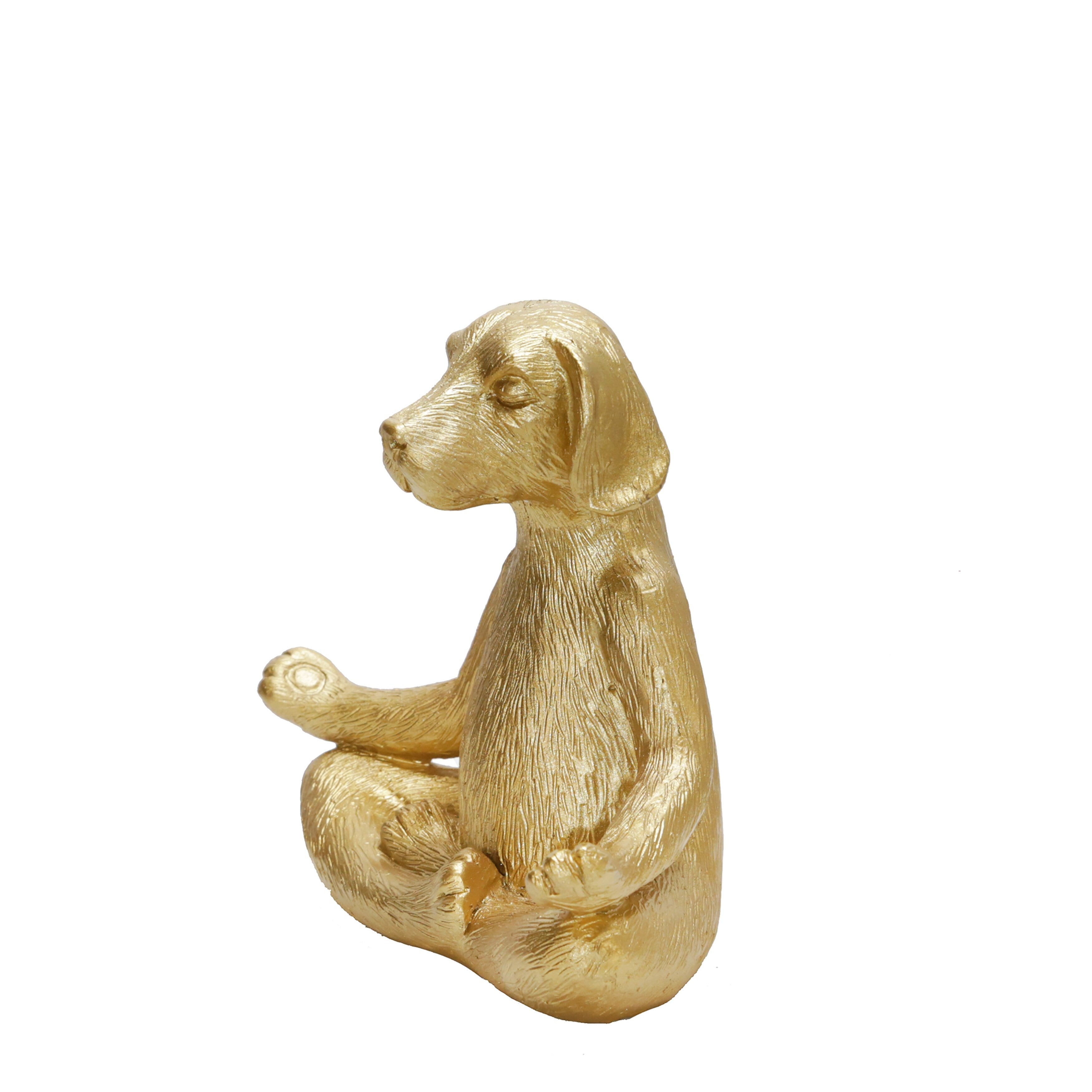 Sagebrook Home Modern Novelty Meditative Dog Sculpture