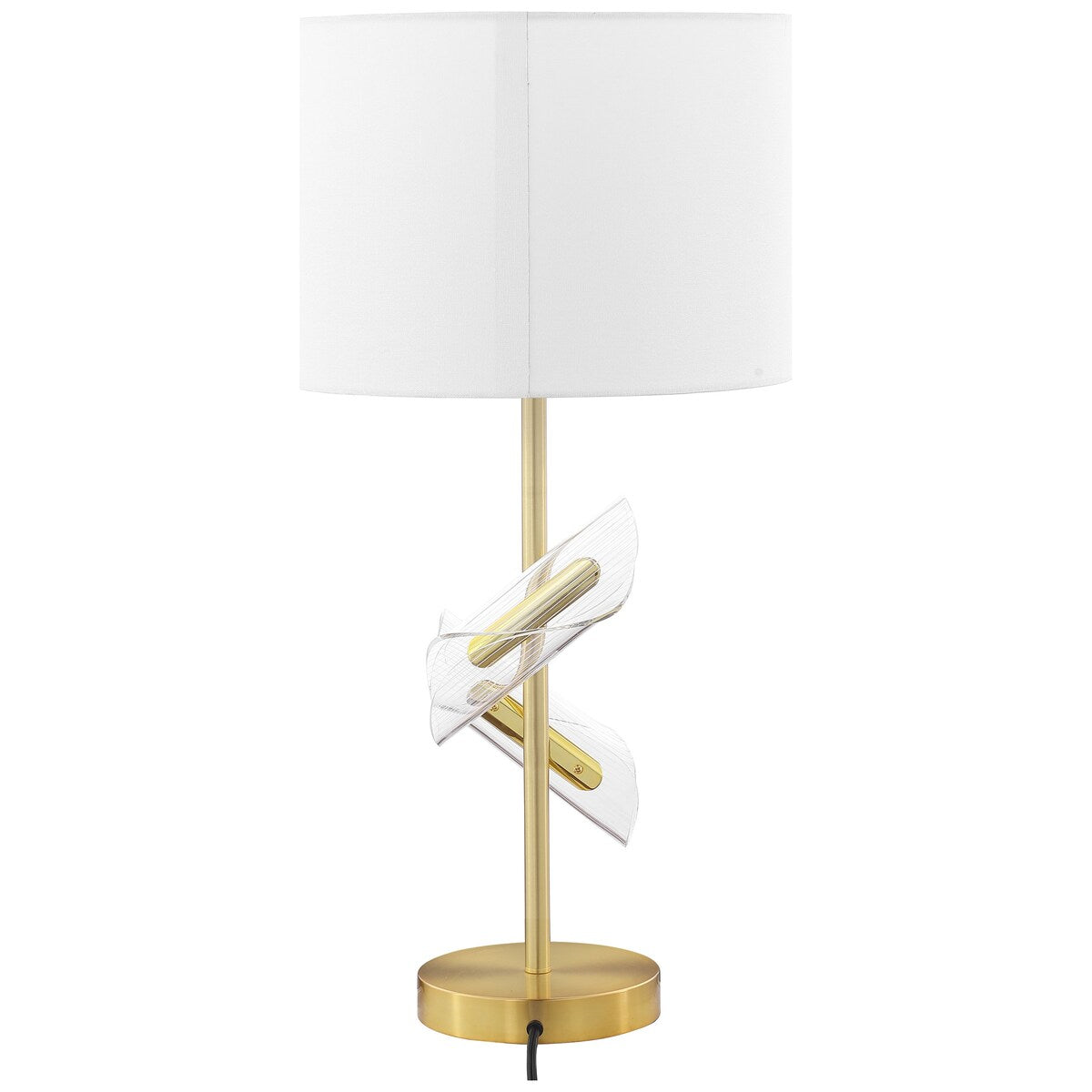 Kingsley 30-Inch Drum Shade Table Lamp Gold (Set Of 2)