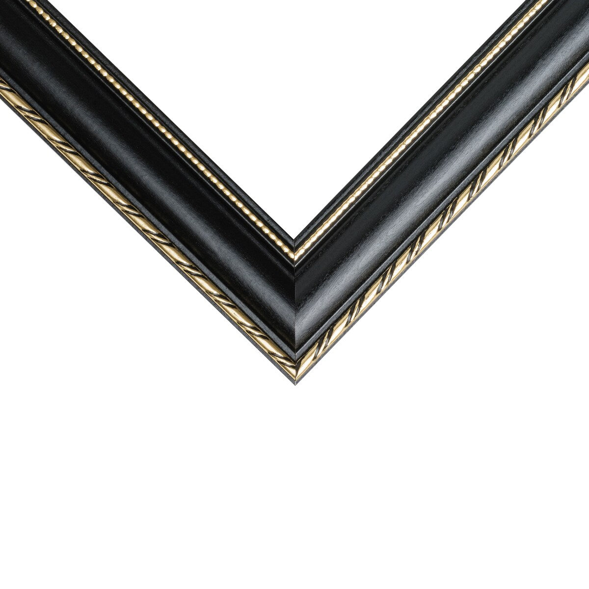 Craig Frames Victoria, Picture Frame Matted for a Photo, Ornate Black and Gold