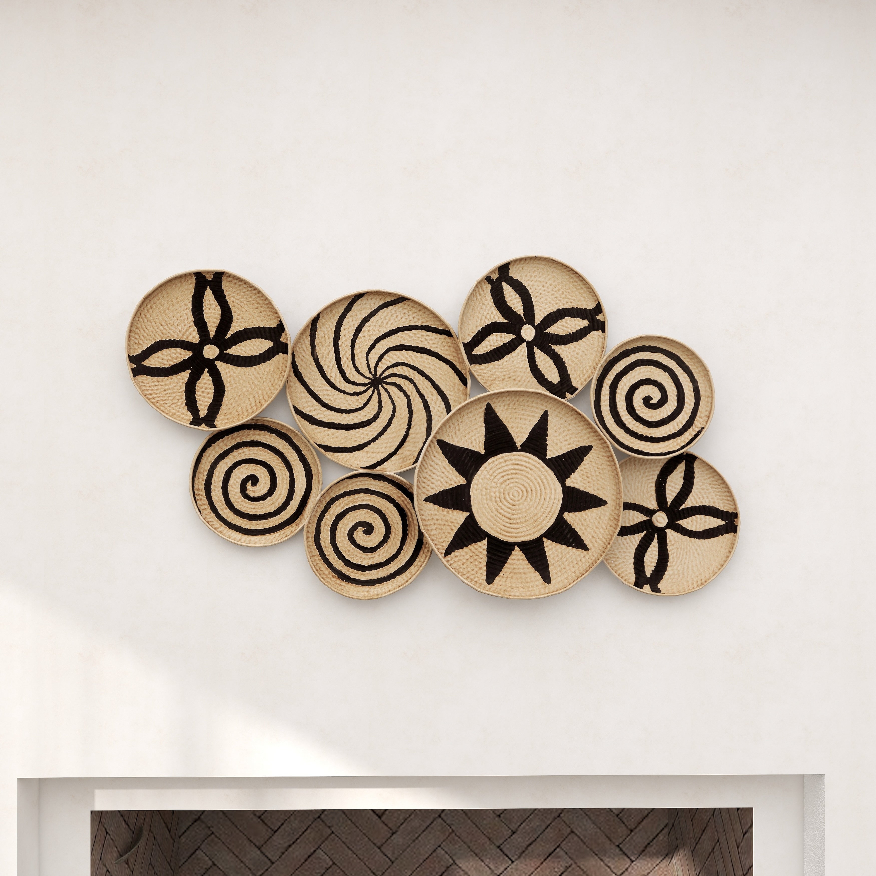 Brown Metal Eclectic Wall Decor Abstract 29 x 44 x 2