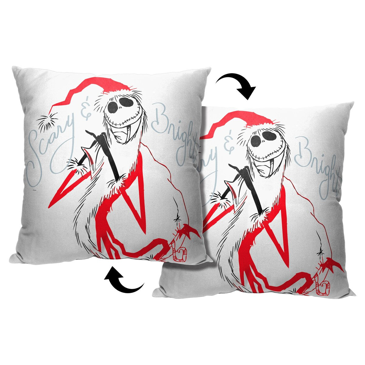 Disney Nightmare Before Christmas Scary And Bright 18 Inch Throw Pillow