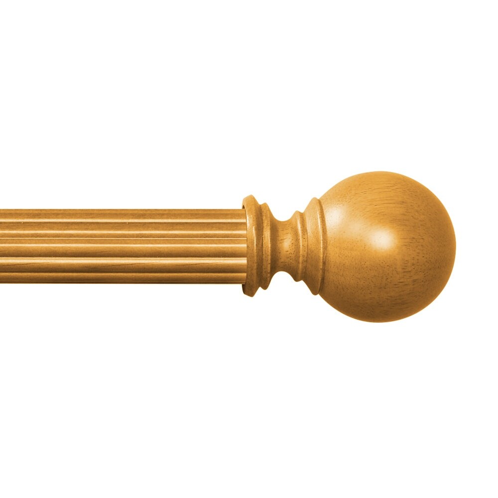 Mix & Match Wood Finials for Wood Curtain Rod (2-Pack)