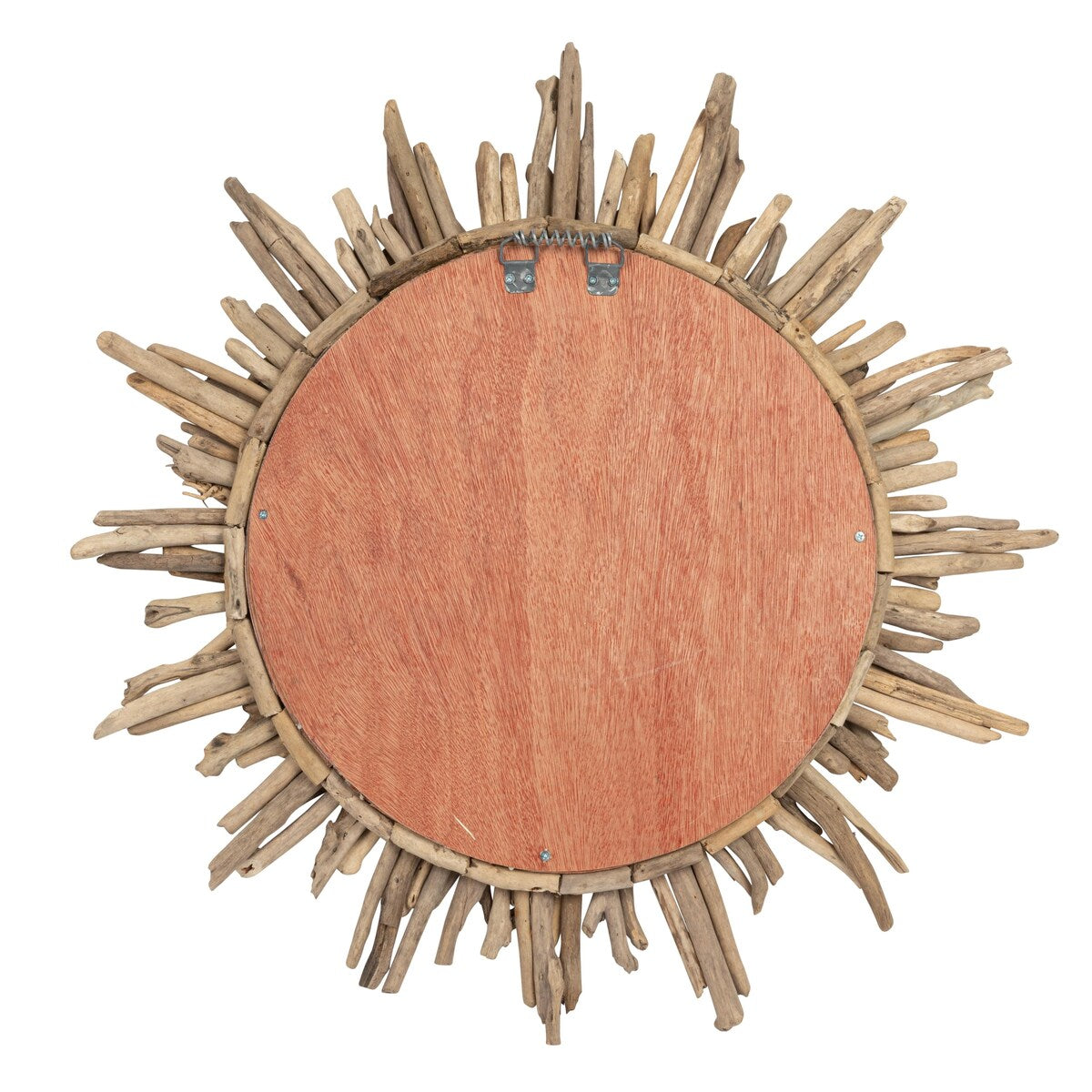 Driftwood Framed Sunburst Wall Mirror