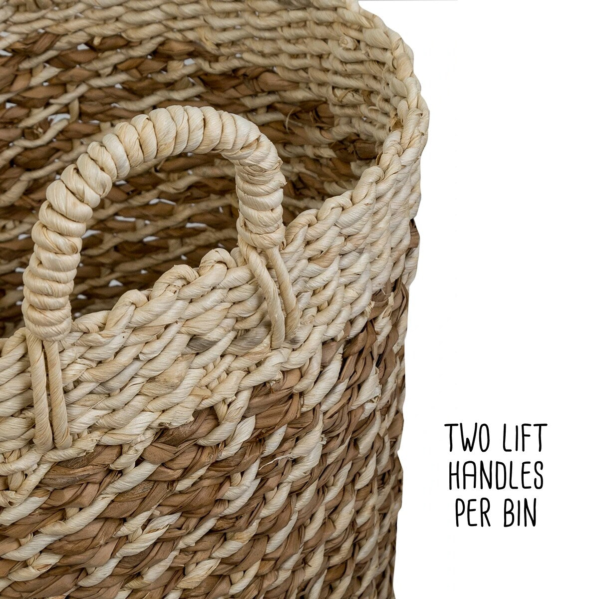 Honey-Can-Do Natural Tea Stained Wicker Storage Basket