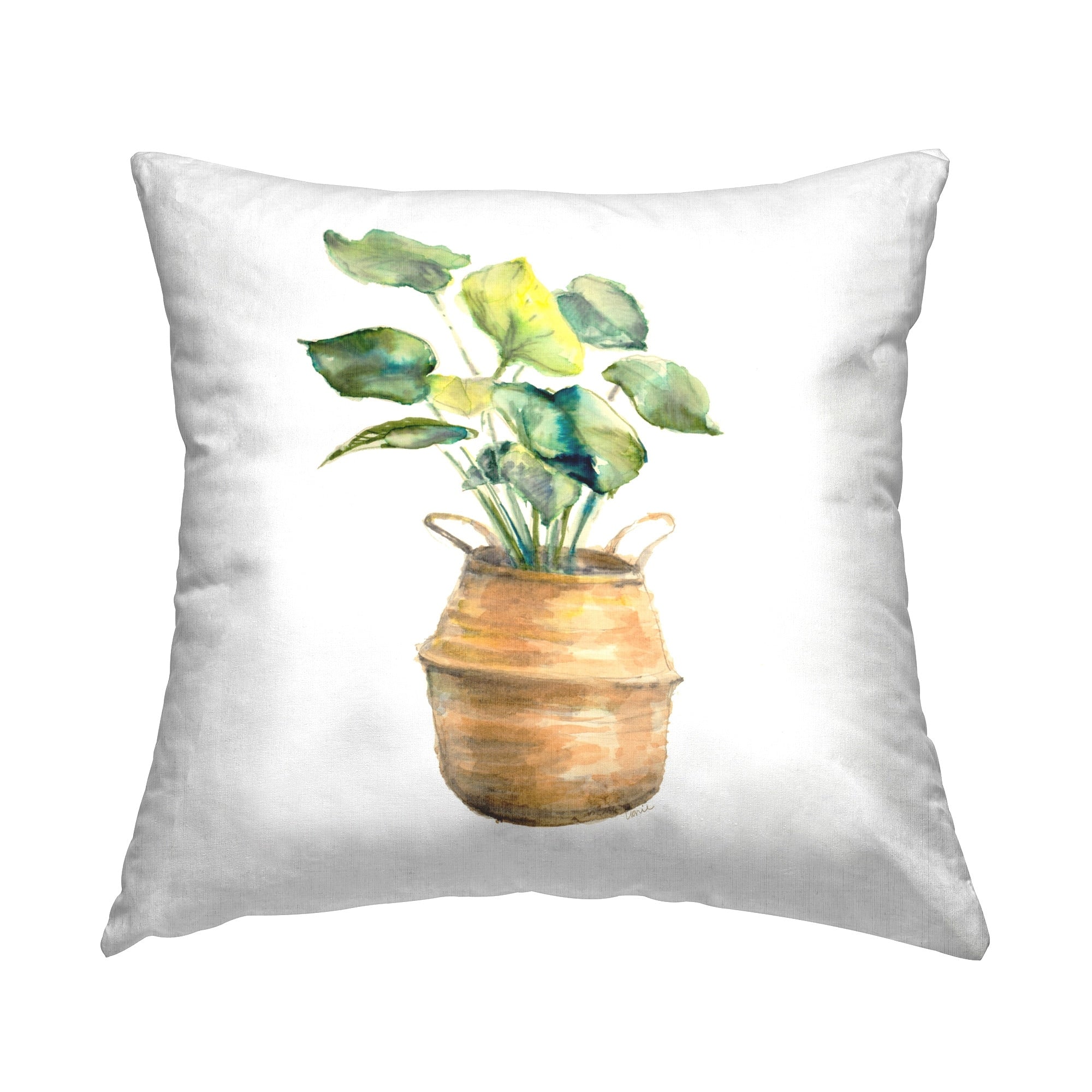 Stupell Plant In Pottery Decorative Printed Throw Pillow Design by Lanie Loreth