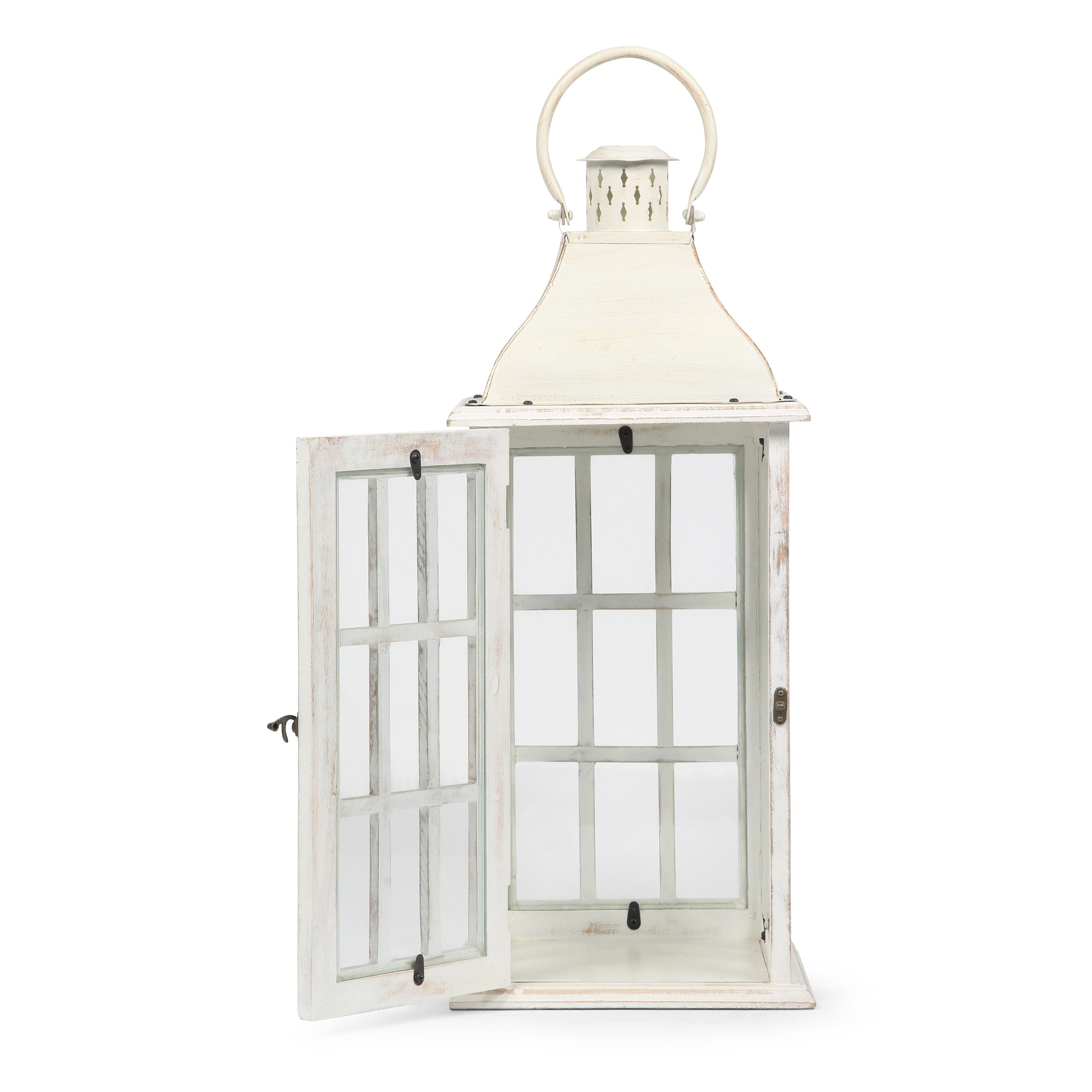 Hooven Indoor Mango Wood Handcrafted Decorative Lantern by Christopher Knight Home