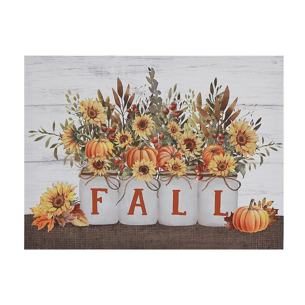 Canvas Wall Art Fall and Sunflower