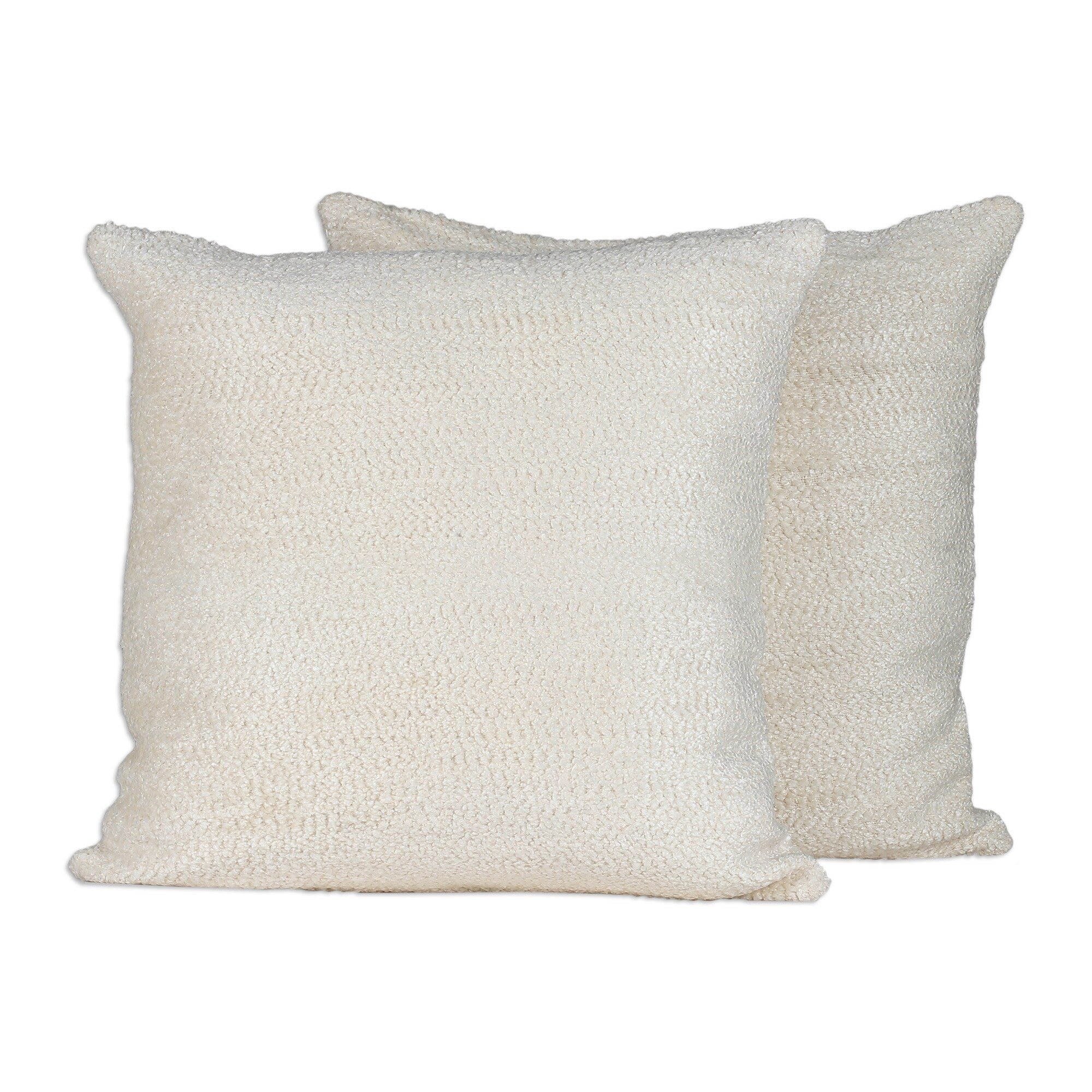 Novica Handmade Soft Caress Viscose And Cotton Blend Cushion Covers (Pair)