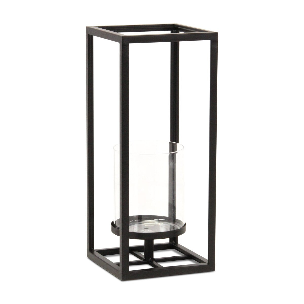 Pembertale Tall Square Black Metal Lantern