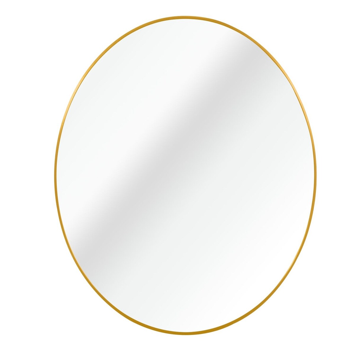 20 in. W x 20 in. H Gold Framed Metal Round Bathroom Wall Mount Mirror, Vanity Wall Mirror