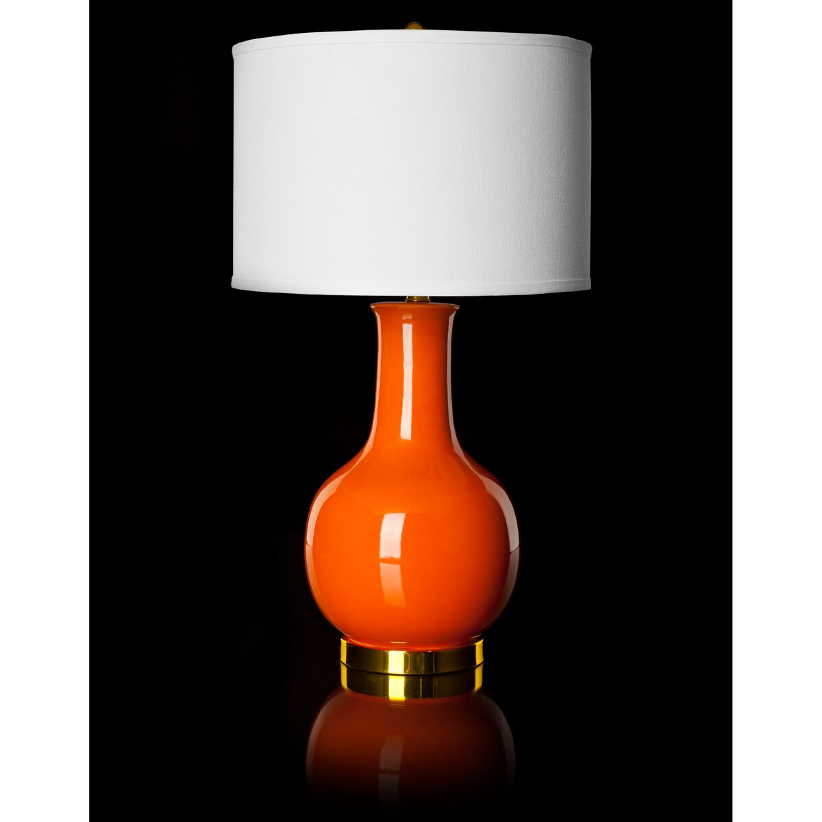 SAFAVIEH Lighting Dionne 28-inch Orange Table Lamp - 15 W x 15 D x 27.5 H - 15Wx15Dx28H