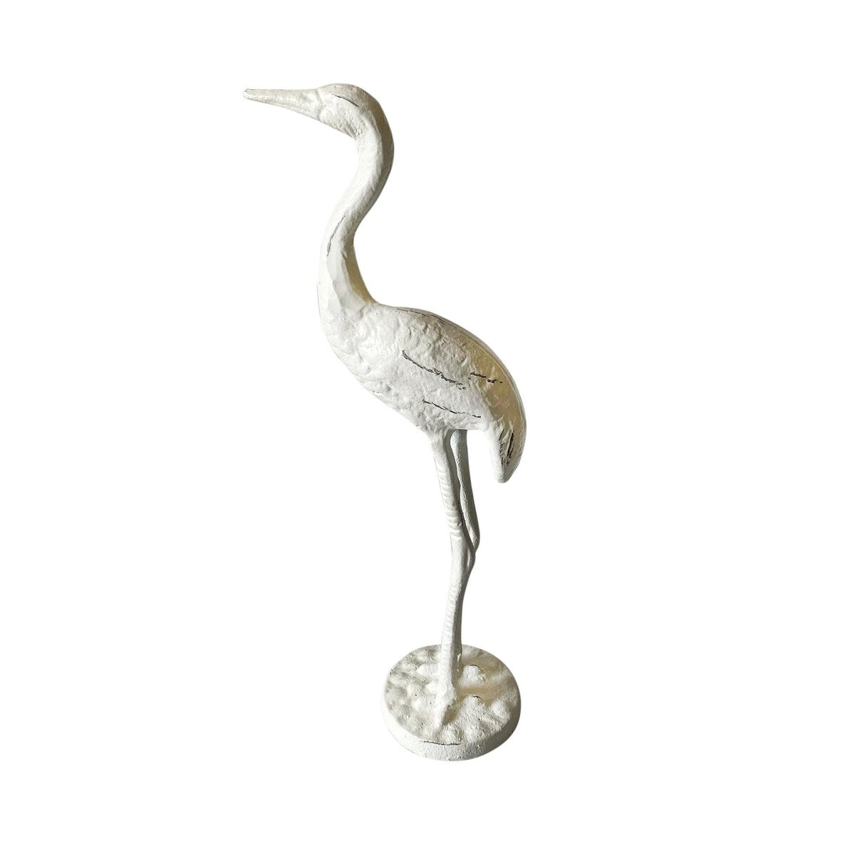 Cast Iron Pelican 17H Antique White -ST - Antique White