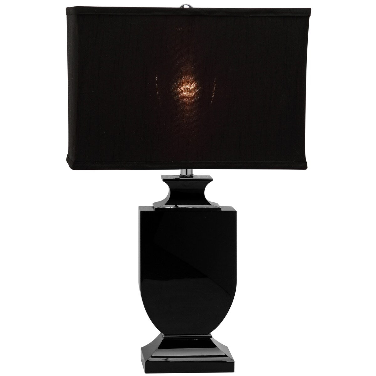 SAFAVIEH Lighting Inger 24-inch Black Crystal Urn Table Lamp - 14x7x23.5 - 14Wx7Dx24H