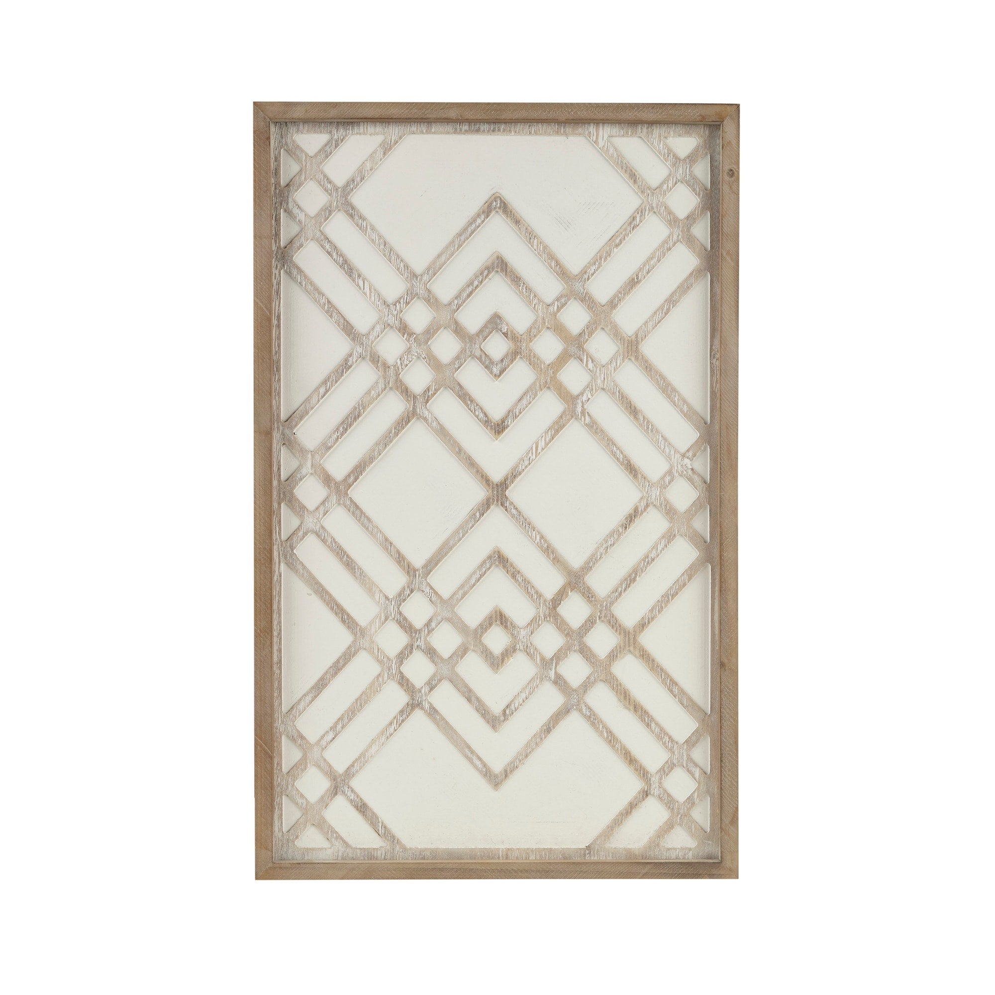 Madison Park Exton Two-tone Overlapping Geometric Wood Panel Wall Decor