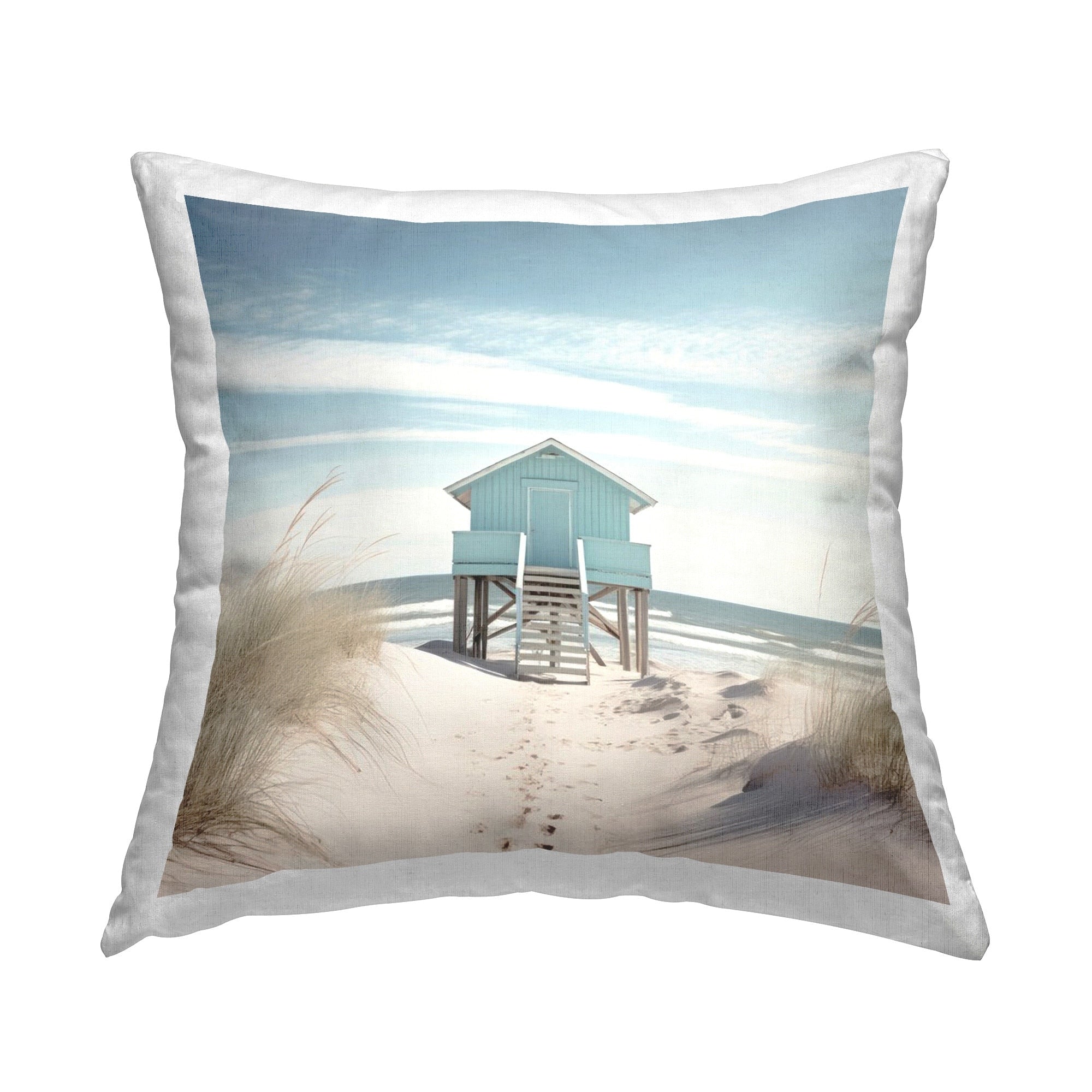 Stupell Coastal Lookout Hut Decorative Printed Throw Pillow Design by Irena Orlov