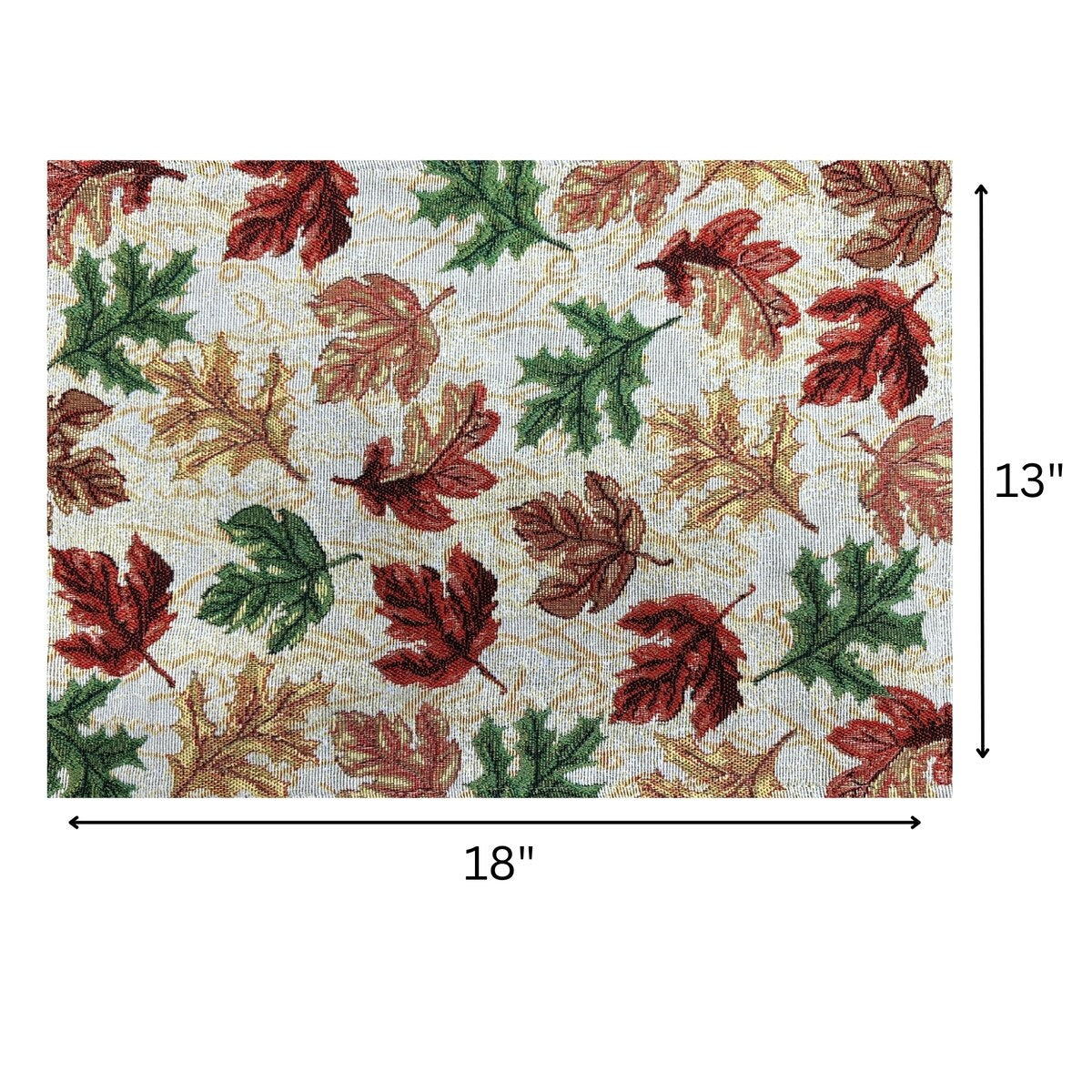 Tapestry Placemat Fall Leaves 13 X 18 - Set of 12