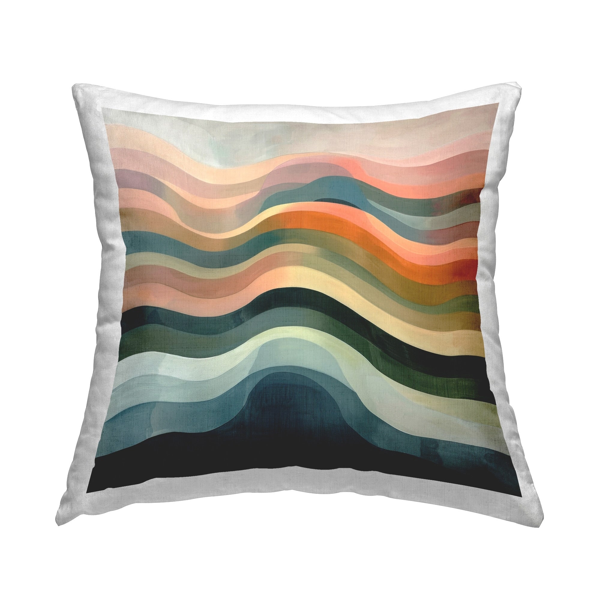 Stupell Fluid Dynamics Pattern Decorative Printed Throw Pillow Design by Lazar Studio