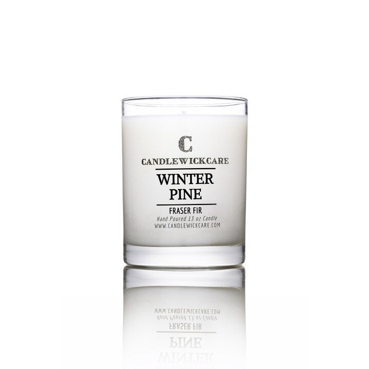 CandleWickCare Winter Pine Scented Candle, (13oz)