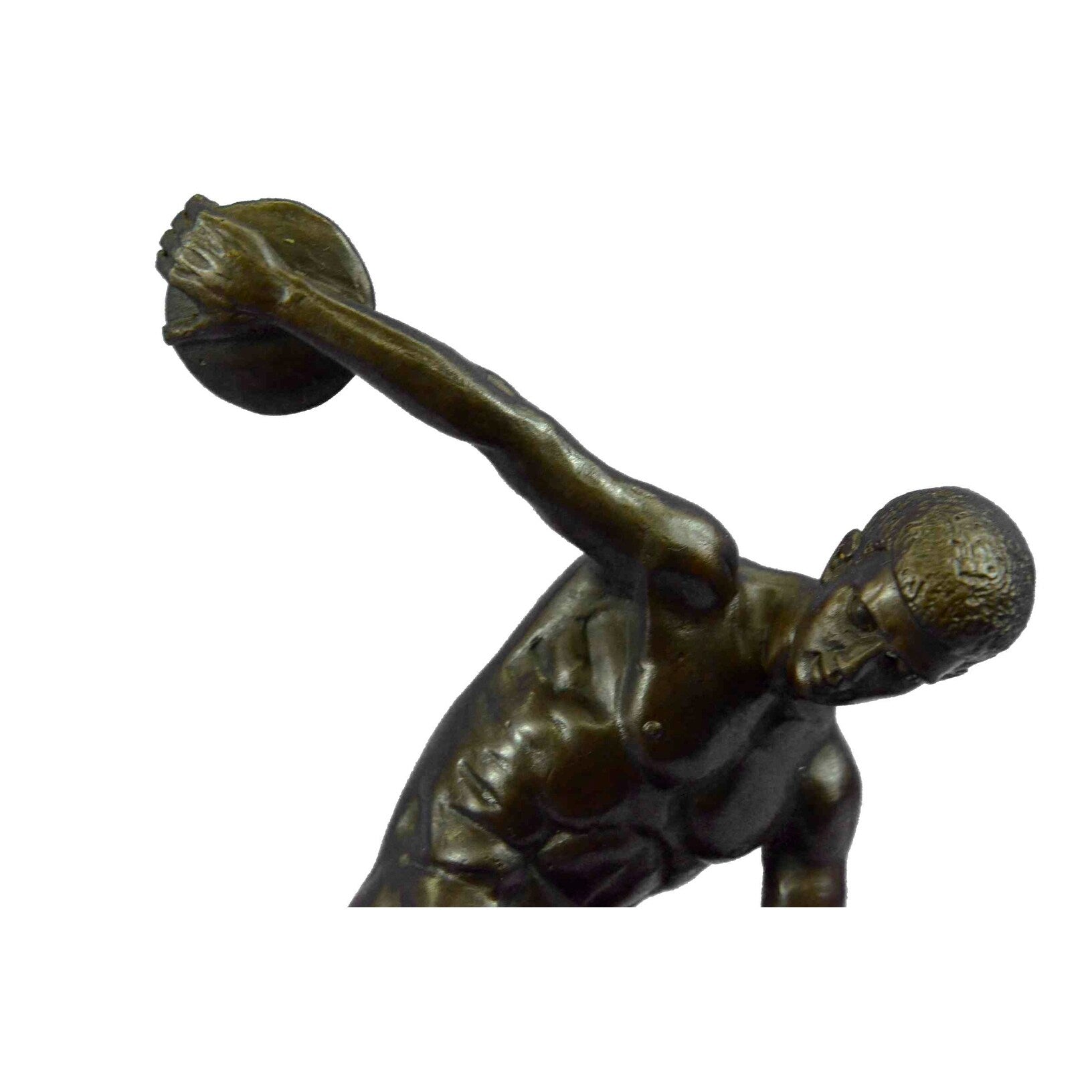 Handmade Myron Bronze Sculpture Man Throwing Disk Statue The Discus Thrower