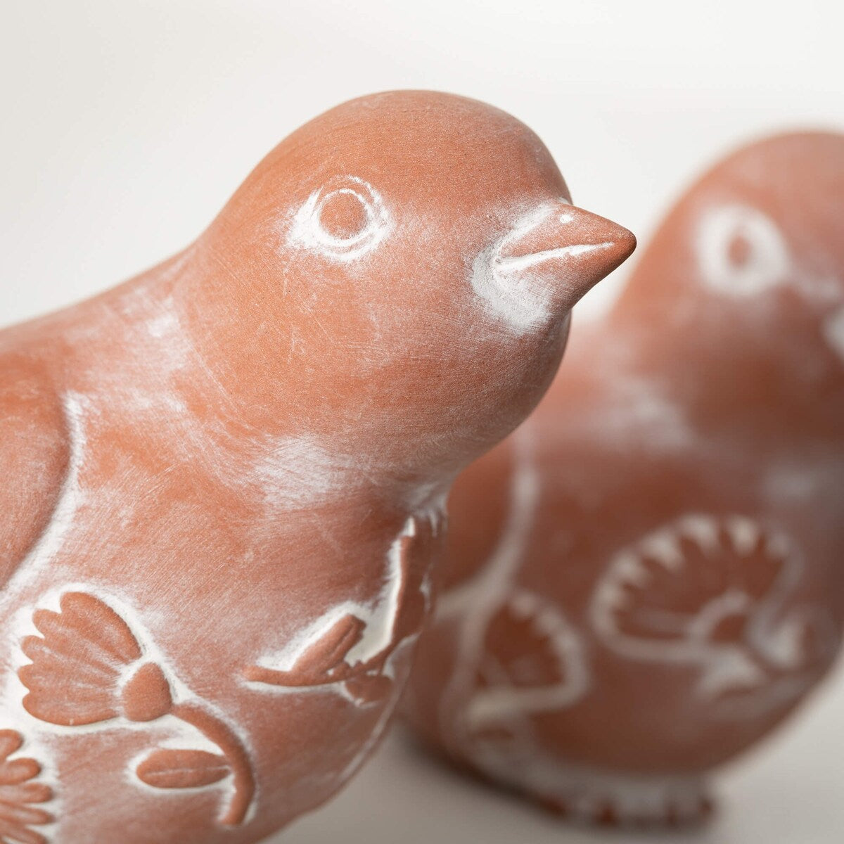 Sullivans 3.5 Terracotta Bird Figurine Set of 2