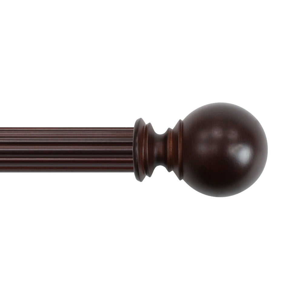 Mix & Match Wood Finials for Wood Curtain Rod (2-Pack)