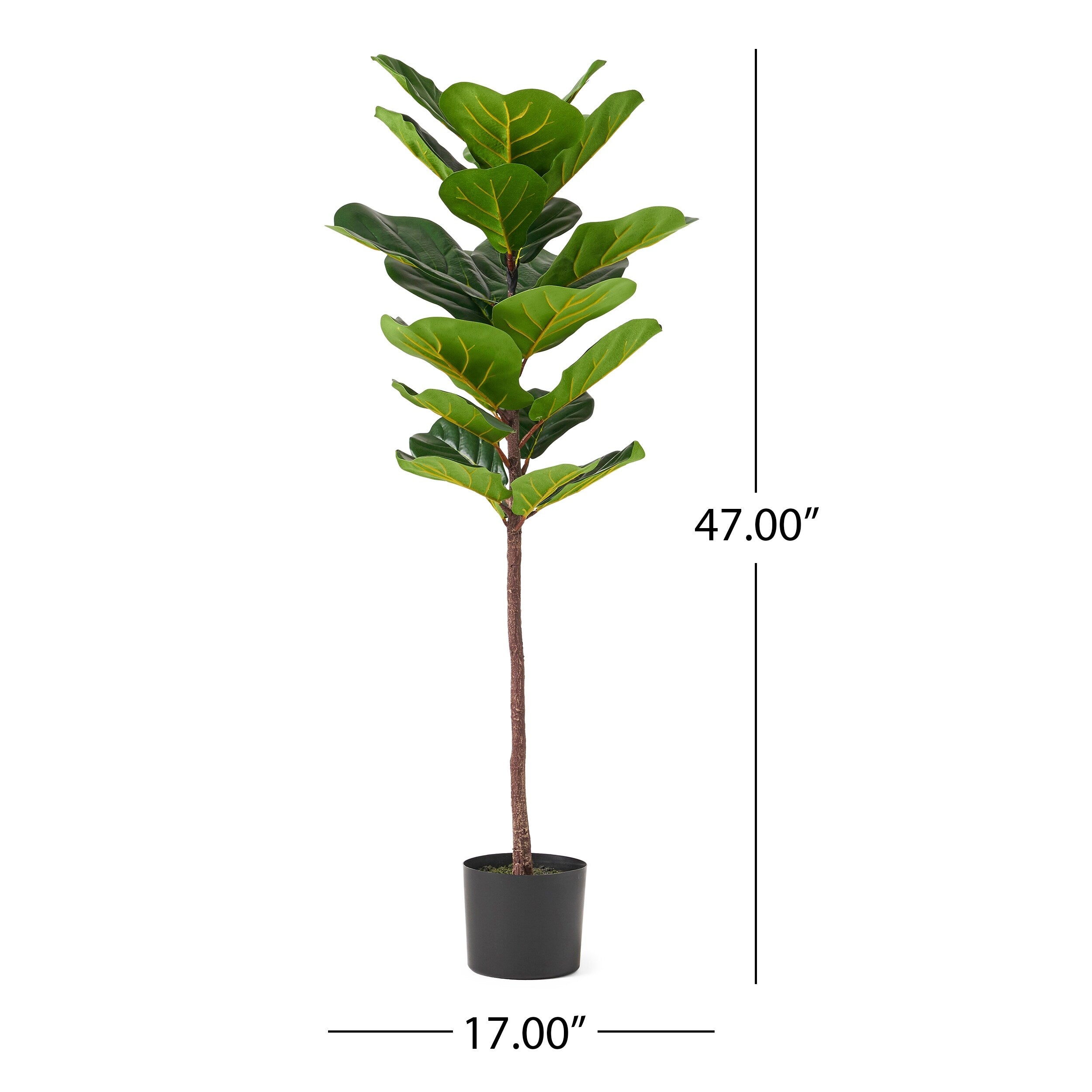 Socorro 4' x 1.5' Artificial Fiddle-Leaf Fig Tree by Christopher Knight Home