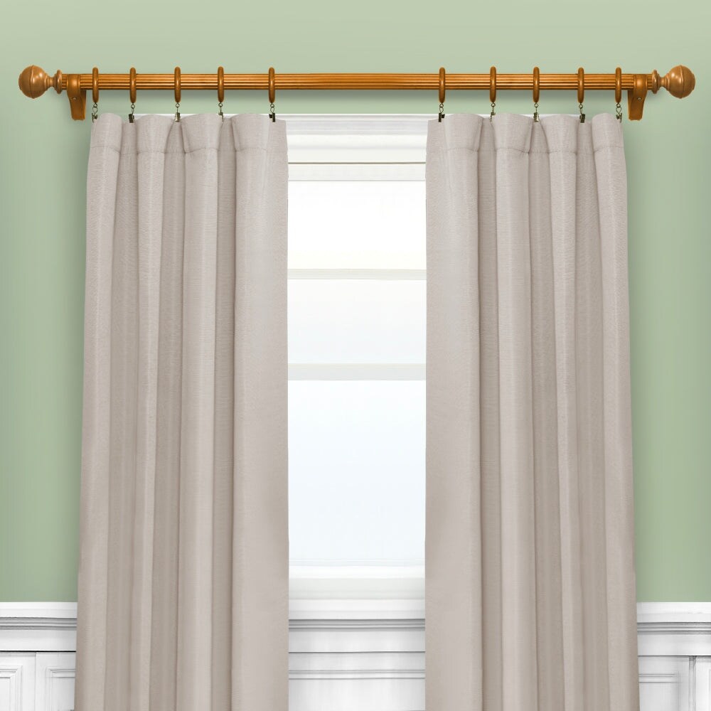 Mix & Match Wood Finials for Wood Curtain Rod (2-Pack)