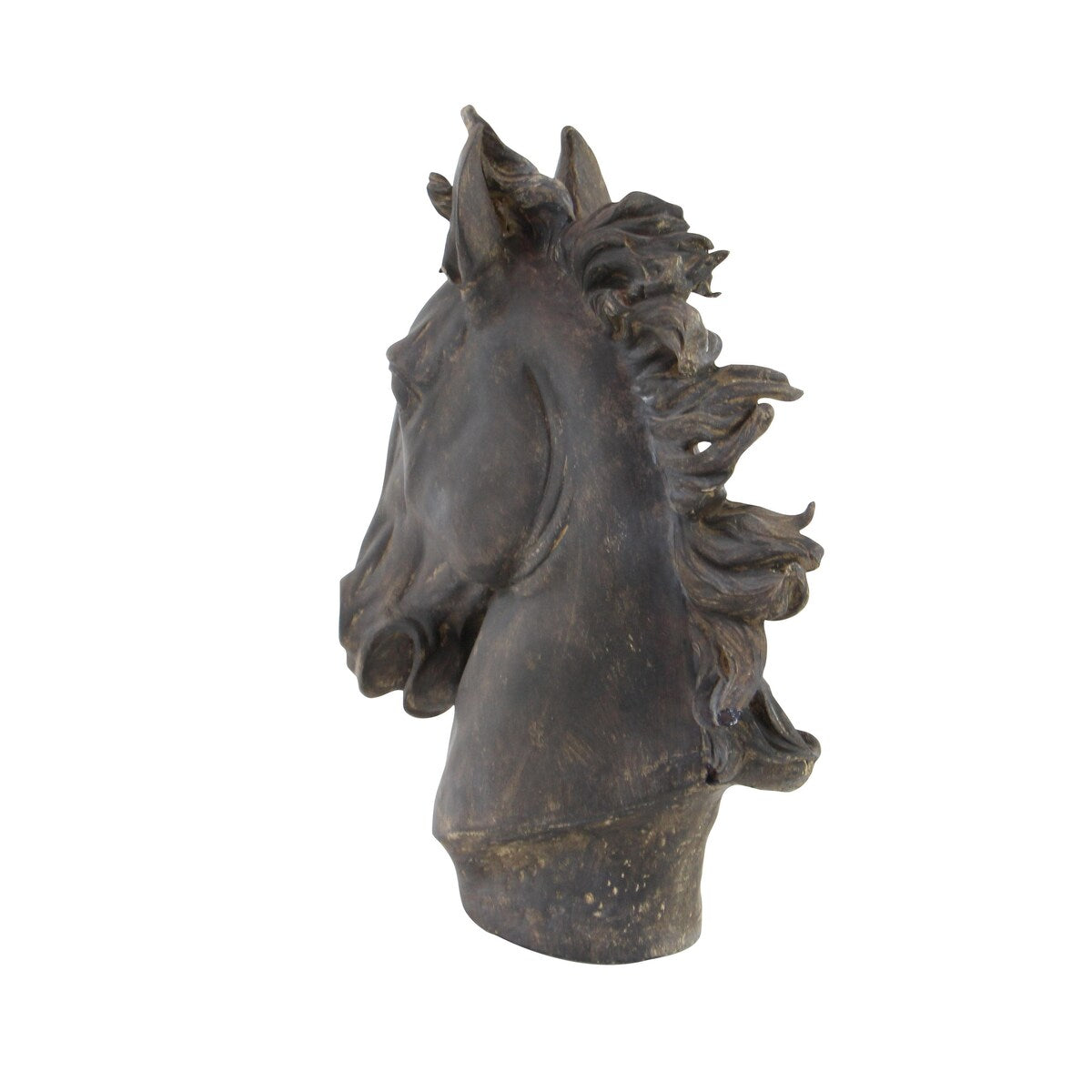 Polystone Horse Decorative Sculpture - Brown - Roche River Decor