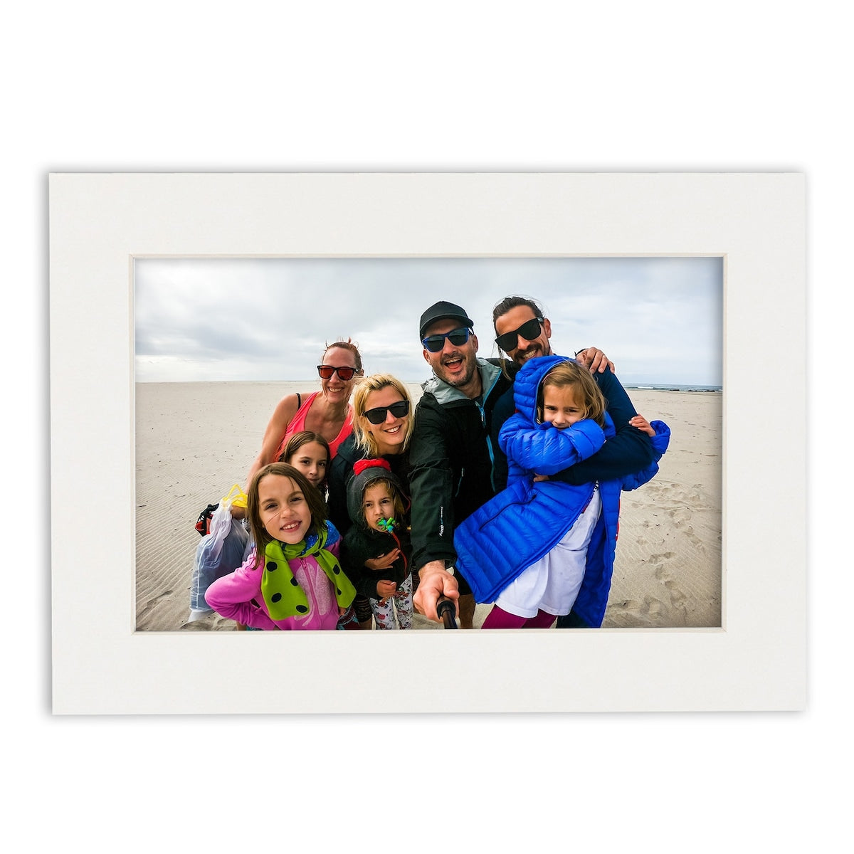 12x12 Mat for 20x20 Frame - Precut Mat Board Acid-Free Textured White 12x12 Photo Matte For a 20x20 Picture Frame