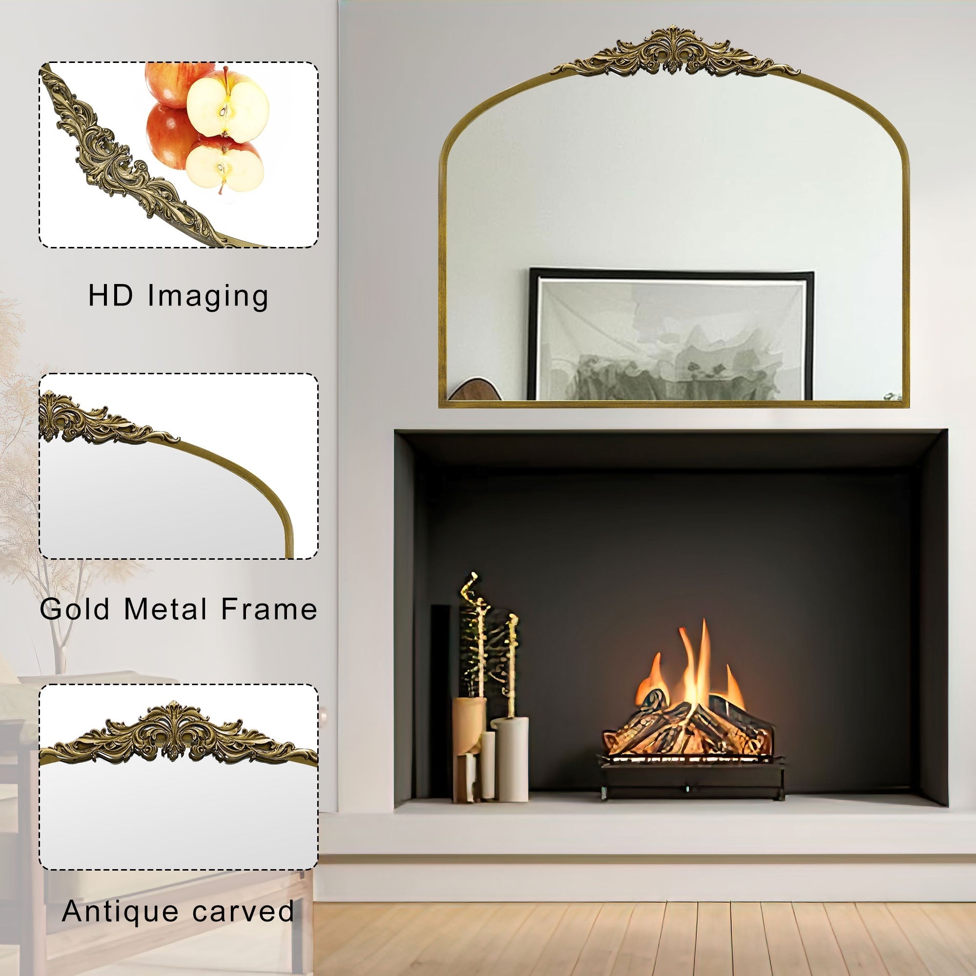 Ornate Vintage Mirror Baroque Gold Mirror