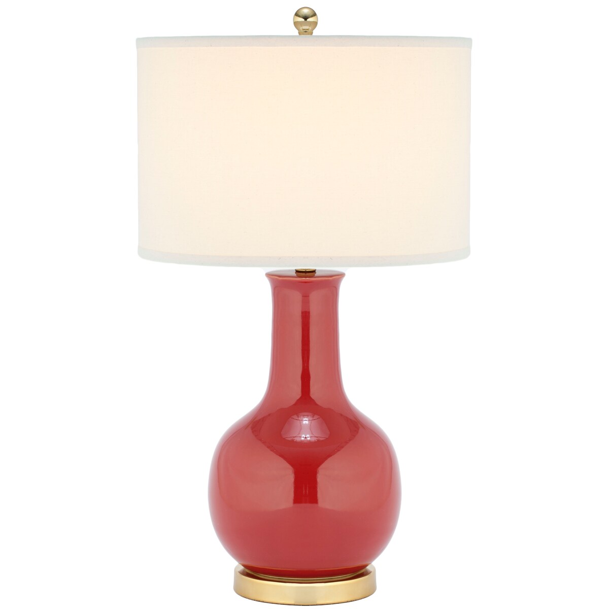 SAFAVIEH Lighting Dionne 28-inch Orange Table Lamp - 15 W x 15 D x 27.5 H - 15Wx15Dx28H