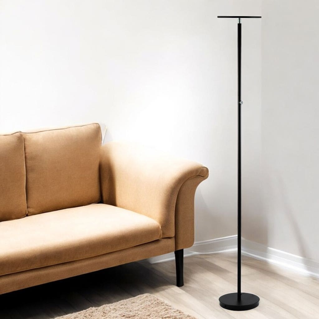 ACME Massey Floor Lamp in Black