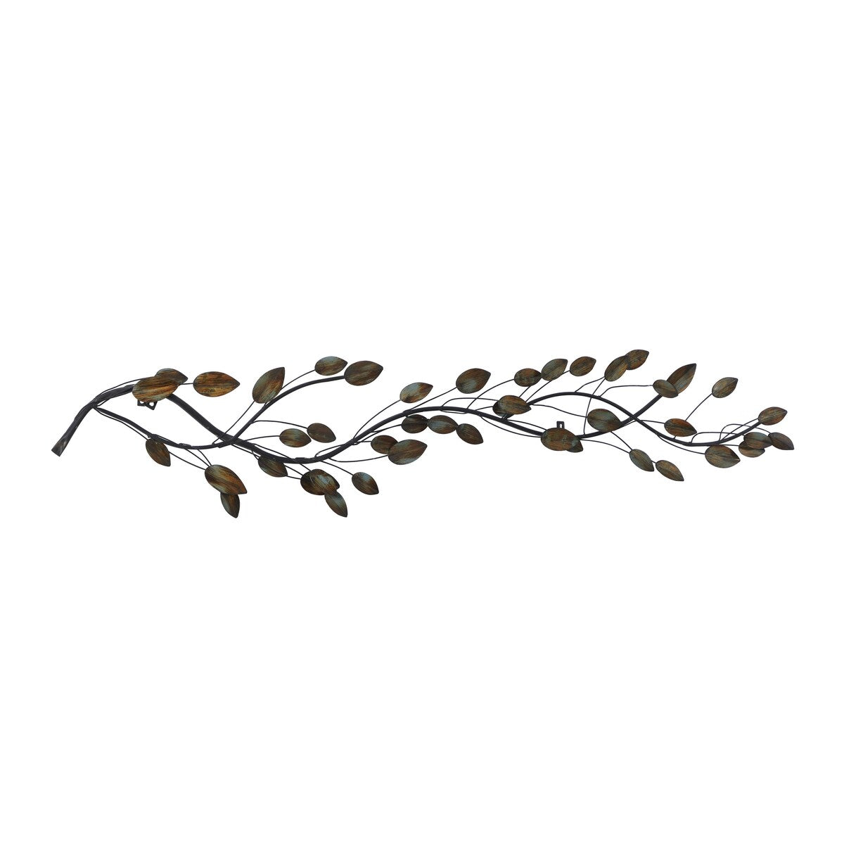 Metal Leaf Home Wall Decor - Brown - Roche River Decor