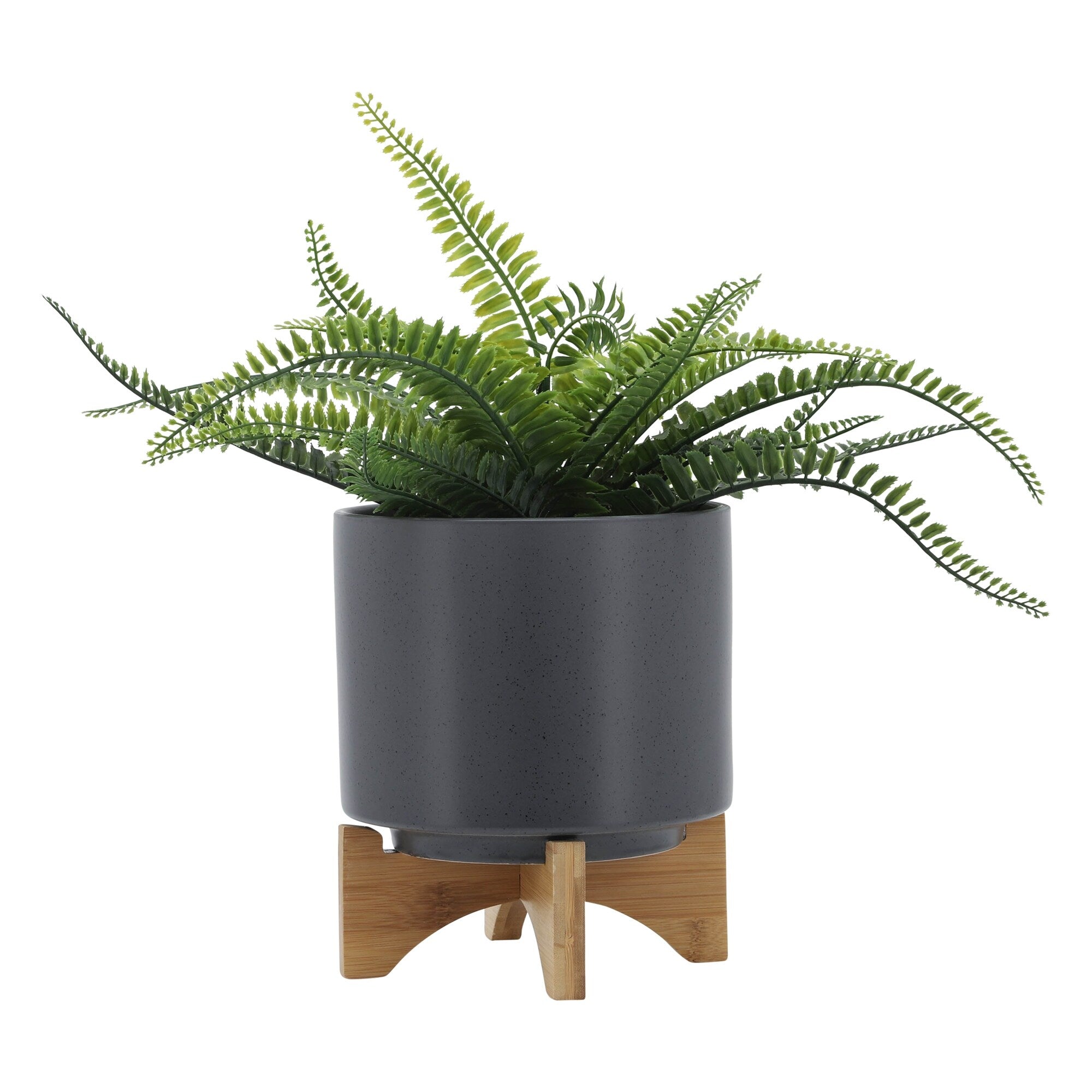 Sagebrook Home Neutral Ceramic Planter Pot with Stand Indoor/Outdoor