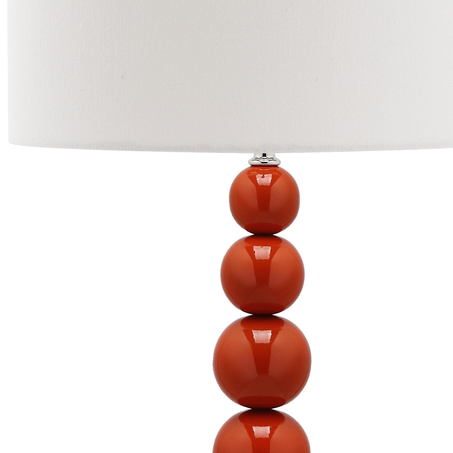 SAFAVIEH Lighting Mechelle 31-inch Stacked Ball White Table Lamp (Set of 2) - 14x14x31.5 - 14Wx14Dx32H