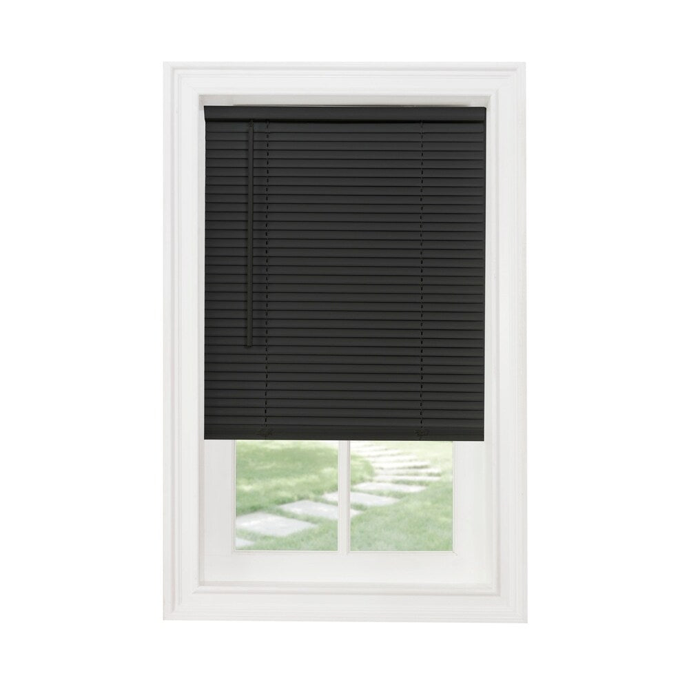 ACHIM Cordless GII Morningstar Black 1 Light Filtering Mini Blind