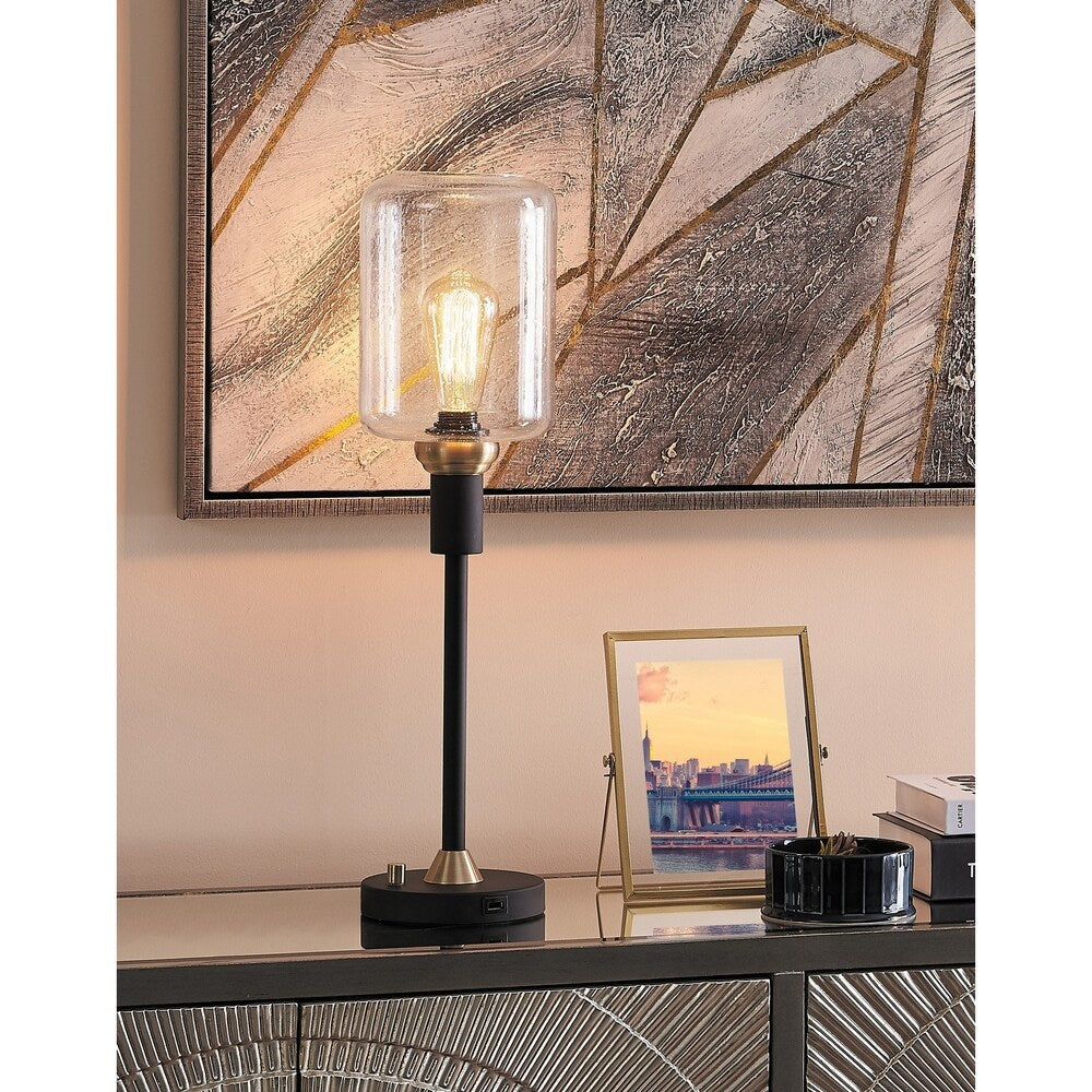 Carbon Loft Bohman Two-tone Table Lamp Set