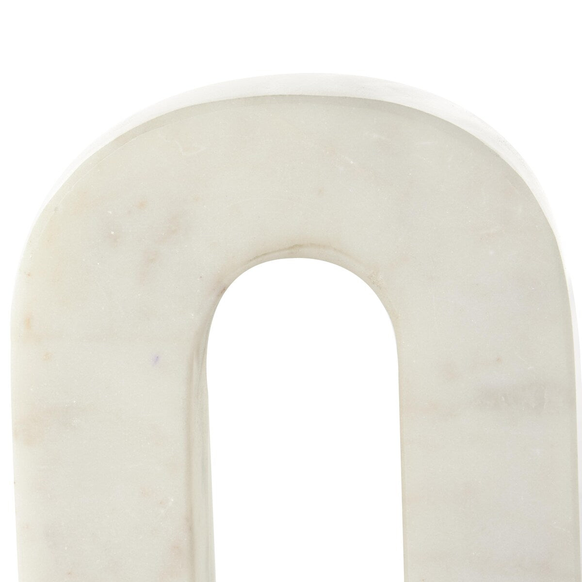 Marble Minimalistic Arched Decorative Bookends - Set of 2 Cream - Roche River Decor