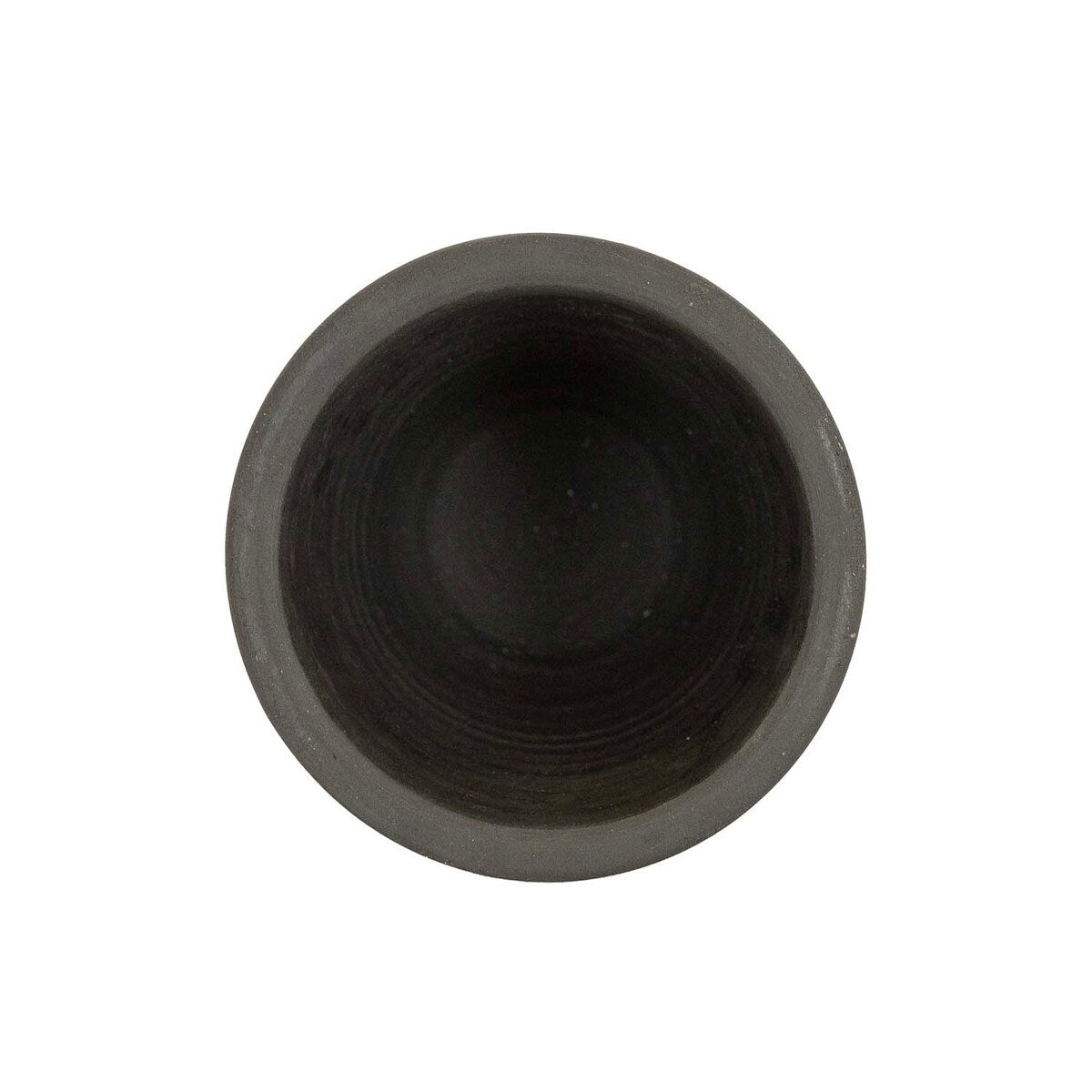 Foreside Home & Garden 6.5 Smoke Colored Planter Black Terracotta - 6.25 x 6.25 x 6.5