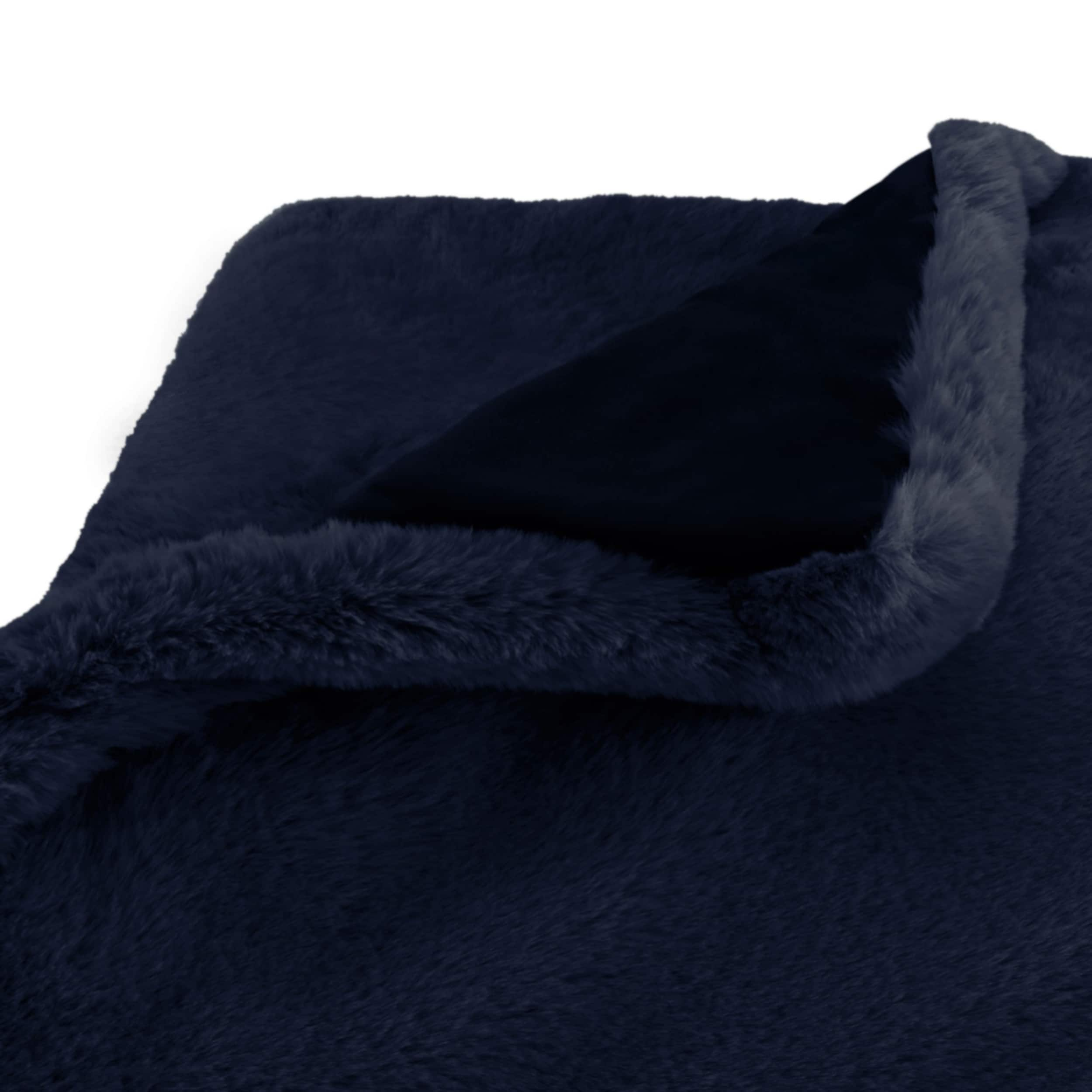 Vera Wang Lapin Faux Fur Throw Blanket