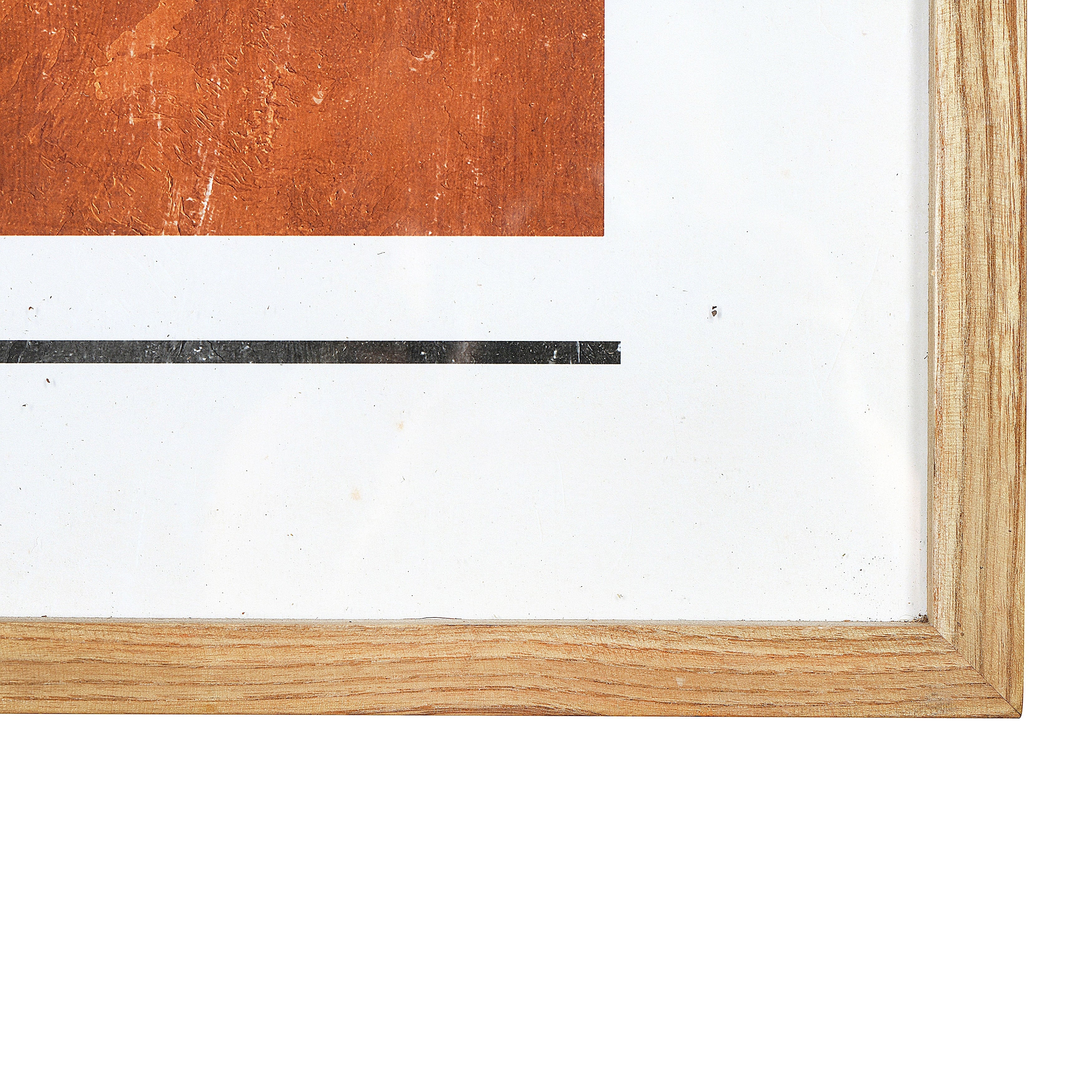 Wood Framed Abstract Wall Art, Set of 2