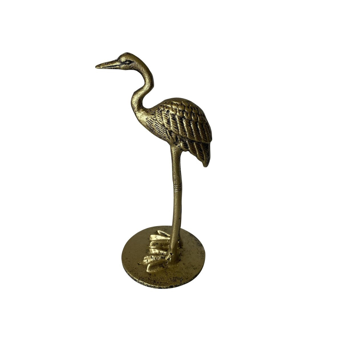 Cast Iron Pelican 9.25H Gold -ST - Gold