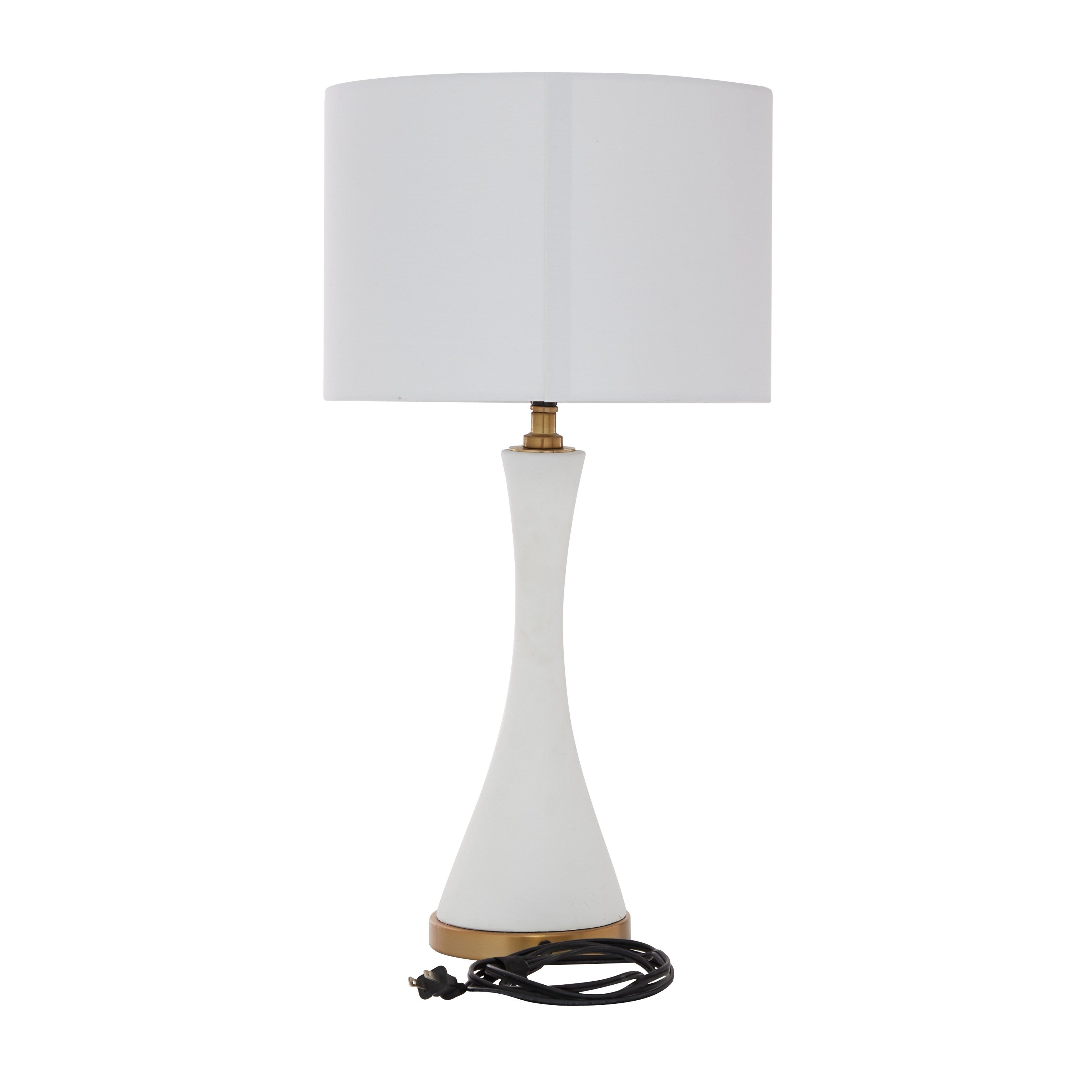 Gold Ceramic Modern Table Lamp - 14 x 13 x 25