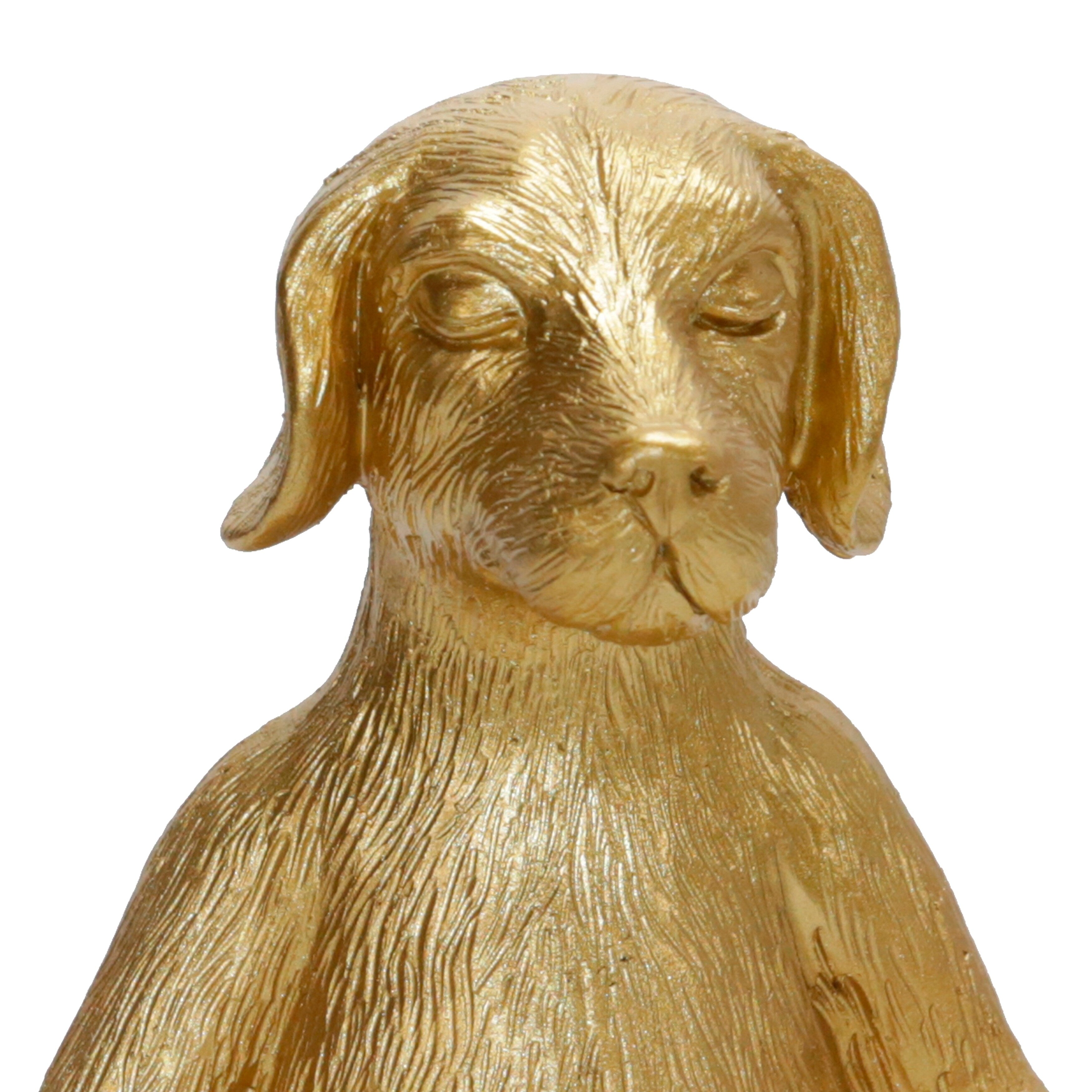 Sagebrook Home Modern Novelty Meditative Dog Sculpture