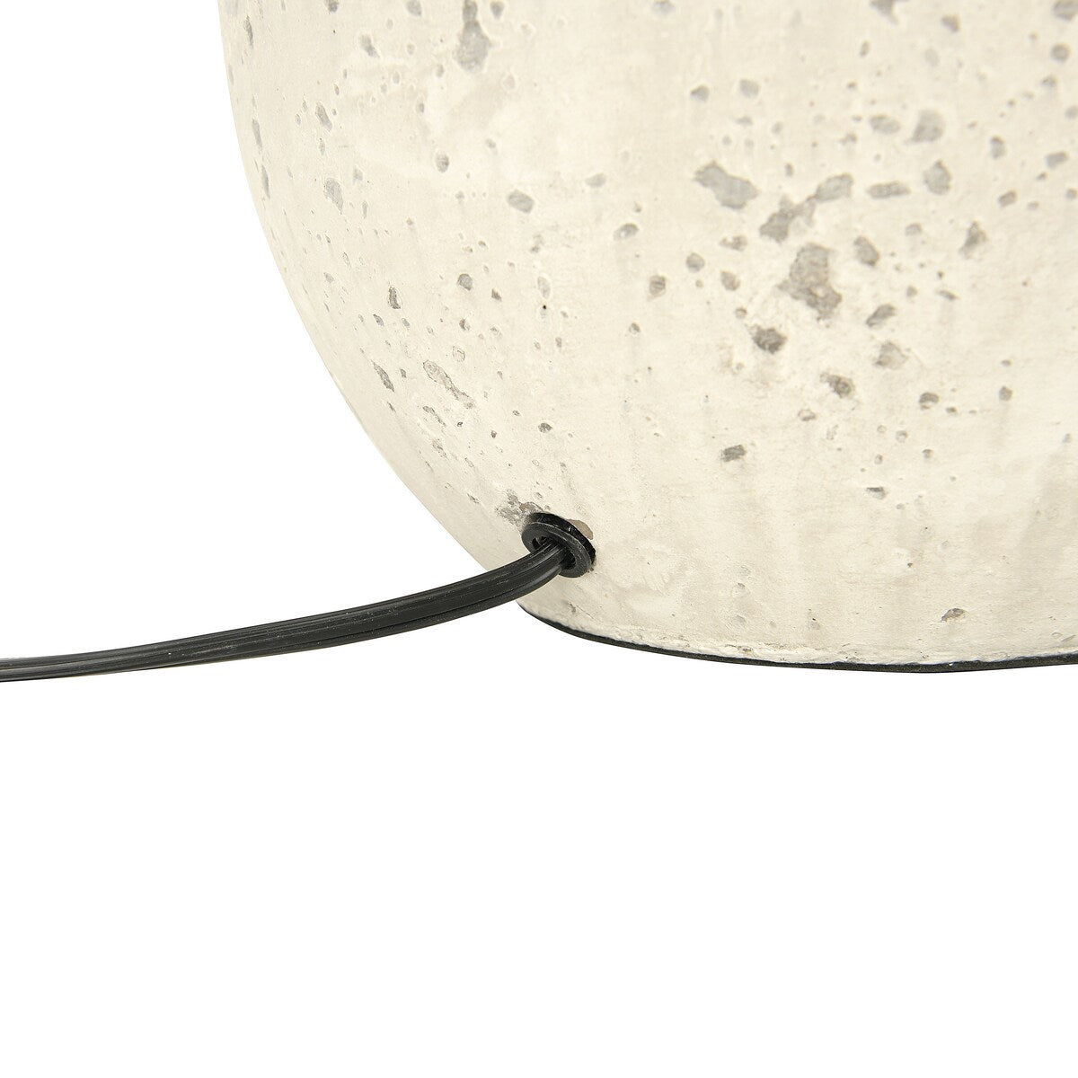 Cement Table Lamp with Linen Shade